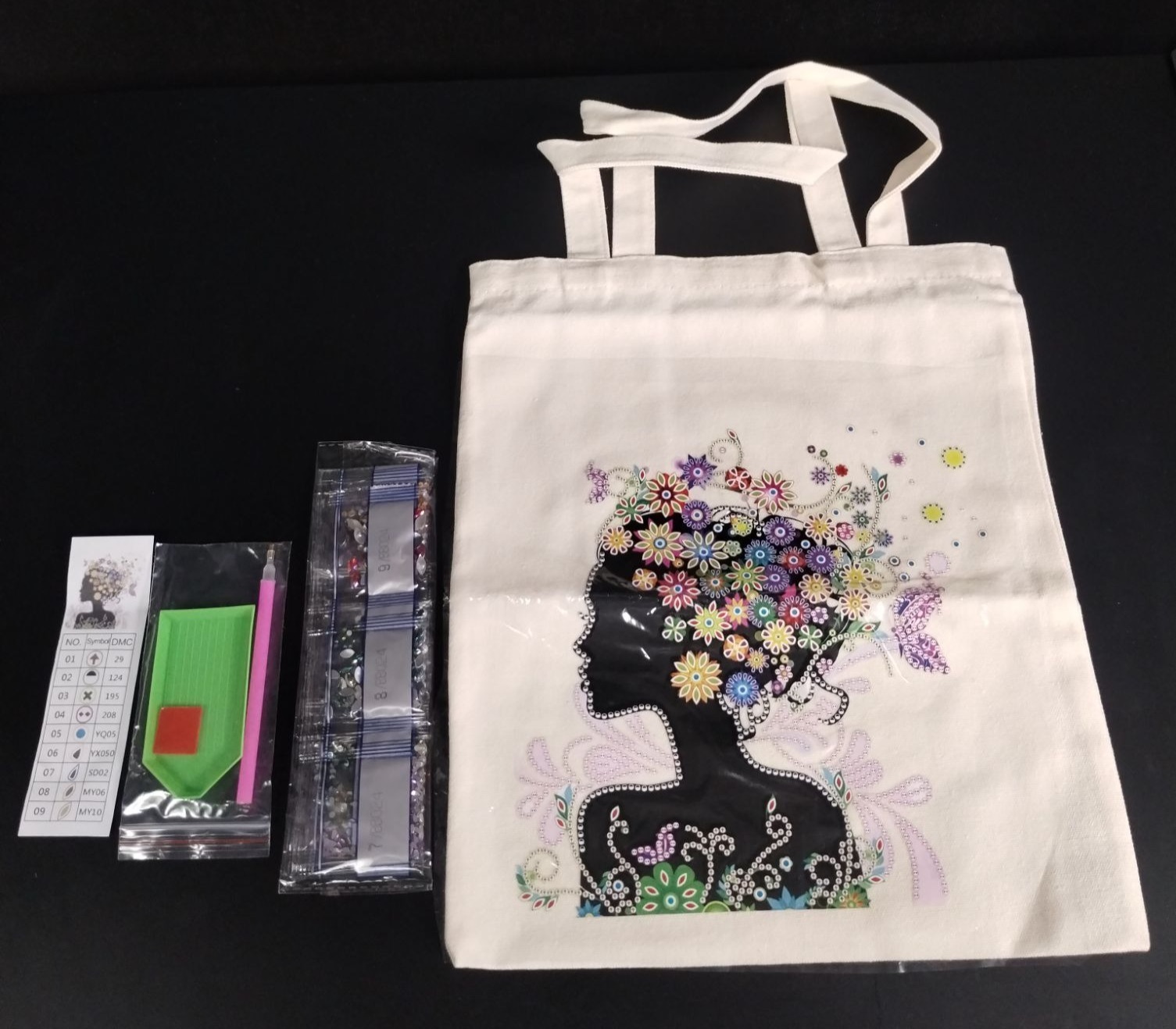 DIY Mother Nature Diamond Art Tote Bag