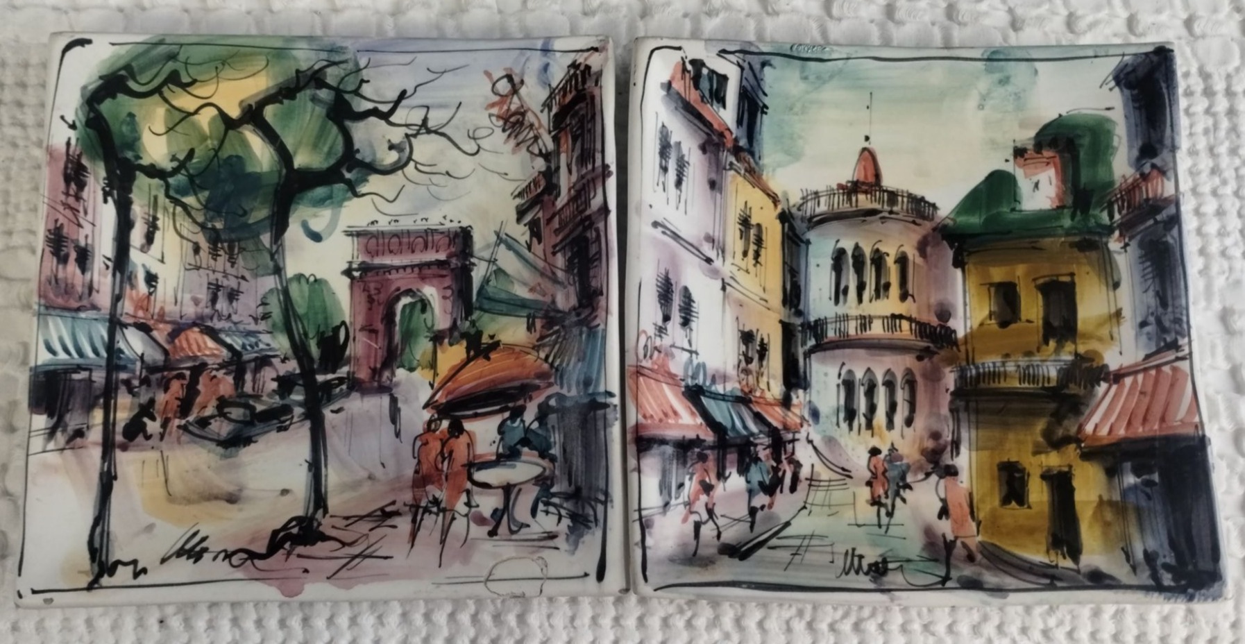 Made In Italy Vintage 2-Piece Home/Wall Decor/Art