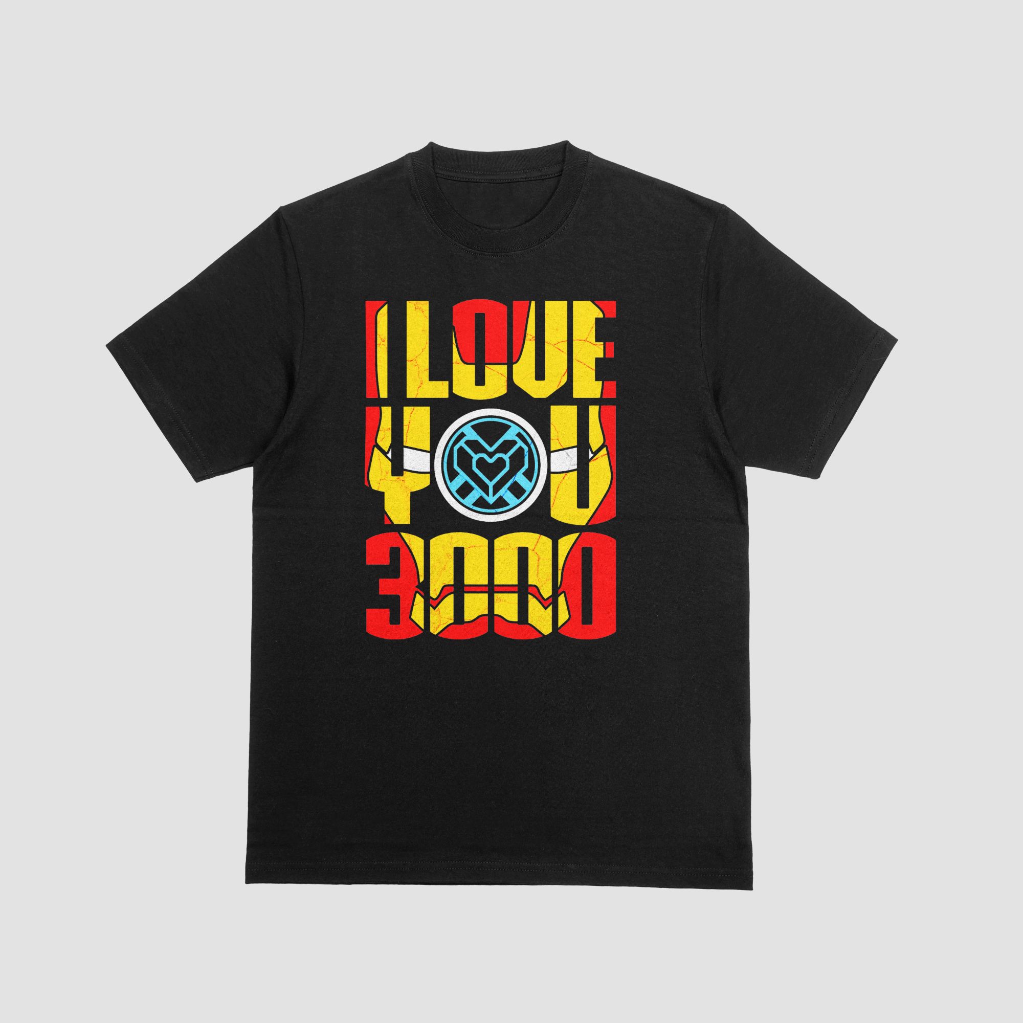 Marvel-Inspired "I Love You 3000" Apparel – T-Shirts Hoodies & Sweatshirts In Black — front view