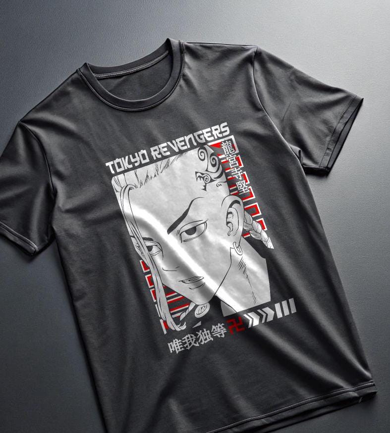 Tokyo Revengers T-Shirt - Anime Graphic Tee Featuring Iconic Character - Unisex Black Shirt (Sizes S-5XL) - Free Shipping to Canada & USA — front view