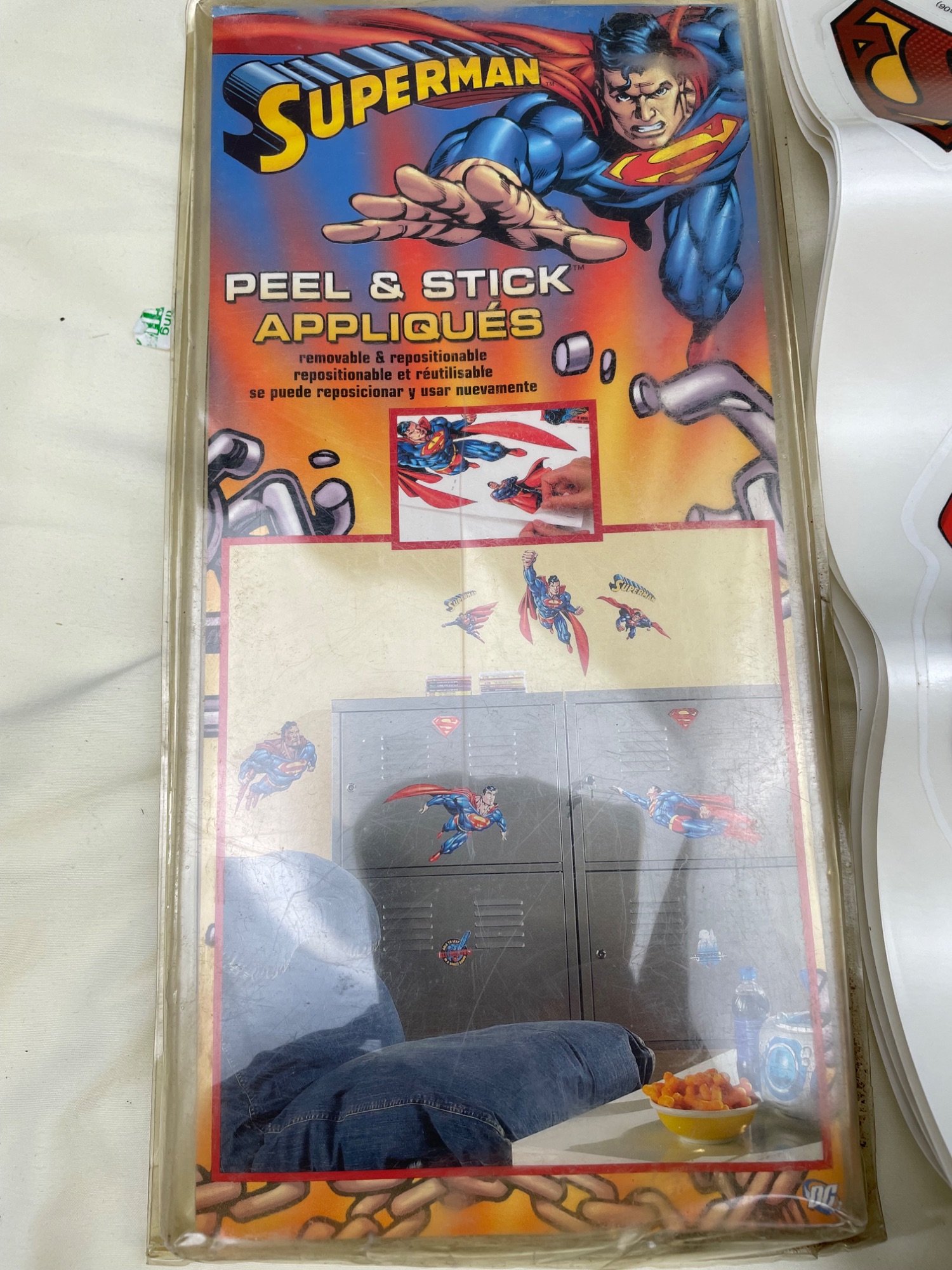 Vintage Superman Peel and Stick Appliques