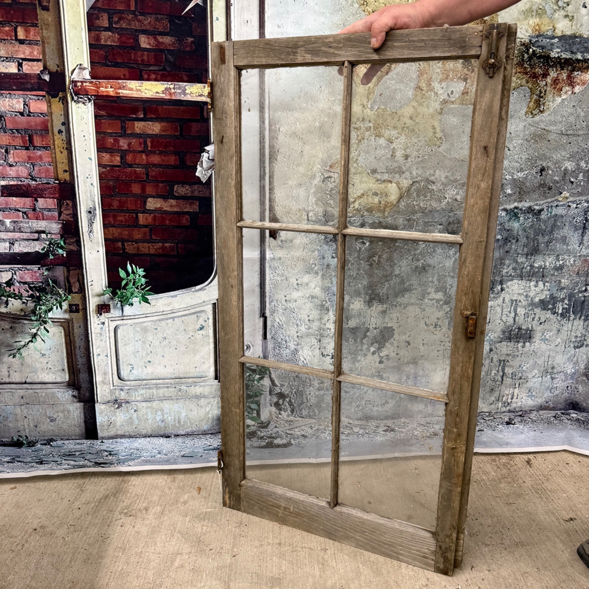 Vintage Rustic Six Pane Window Frame Farmhouse Salvage Decor – one pane ...