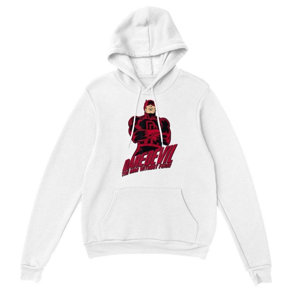 Dare Devil Man Without Fear Classic Unisex Pullover Hoodie Gift for Her Long Sleeve Oversized Hoodie Graphics Printed Aesthetic Hoodie — front view