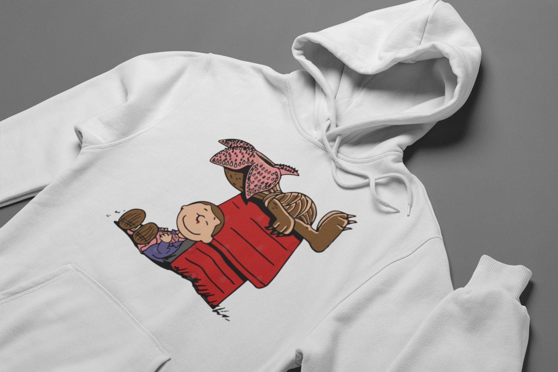 Stranger Things Charlie Brown Inspired Printed Hoodie Gift for Her Unisex Hawkins Hoodie Gift for Him Oversized Hoodie Gift for Friends