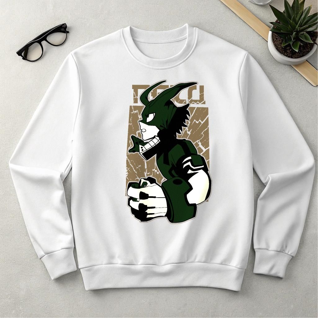 My Hero Academia Deku Crewneck - Anime Hero Graphic Sweatshirt, Unisex, Sizes S-4XL