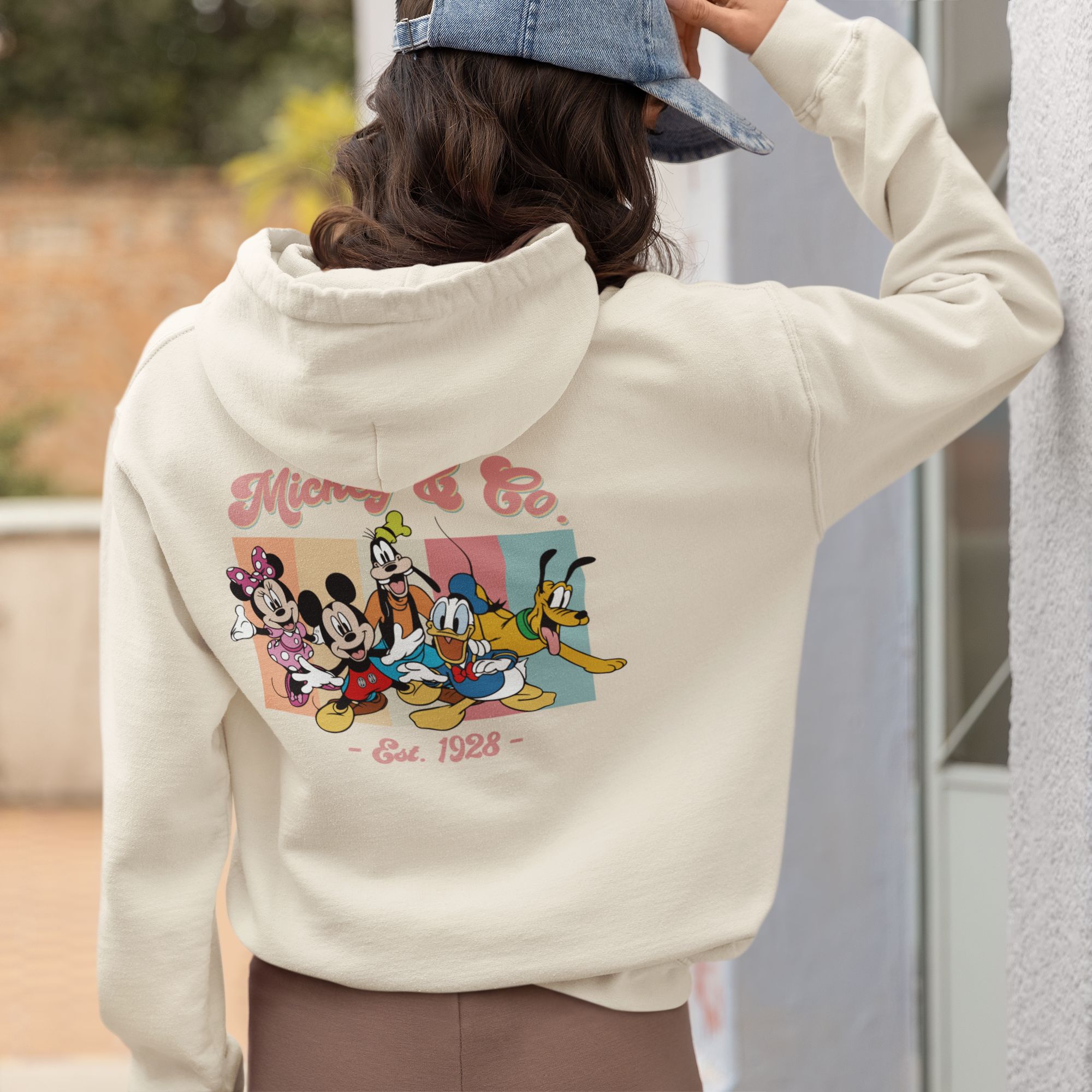 Disney Mickey & Co. Everyday Fleece Hoodie With Front & Back Graphics — front view