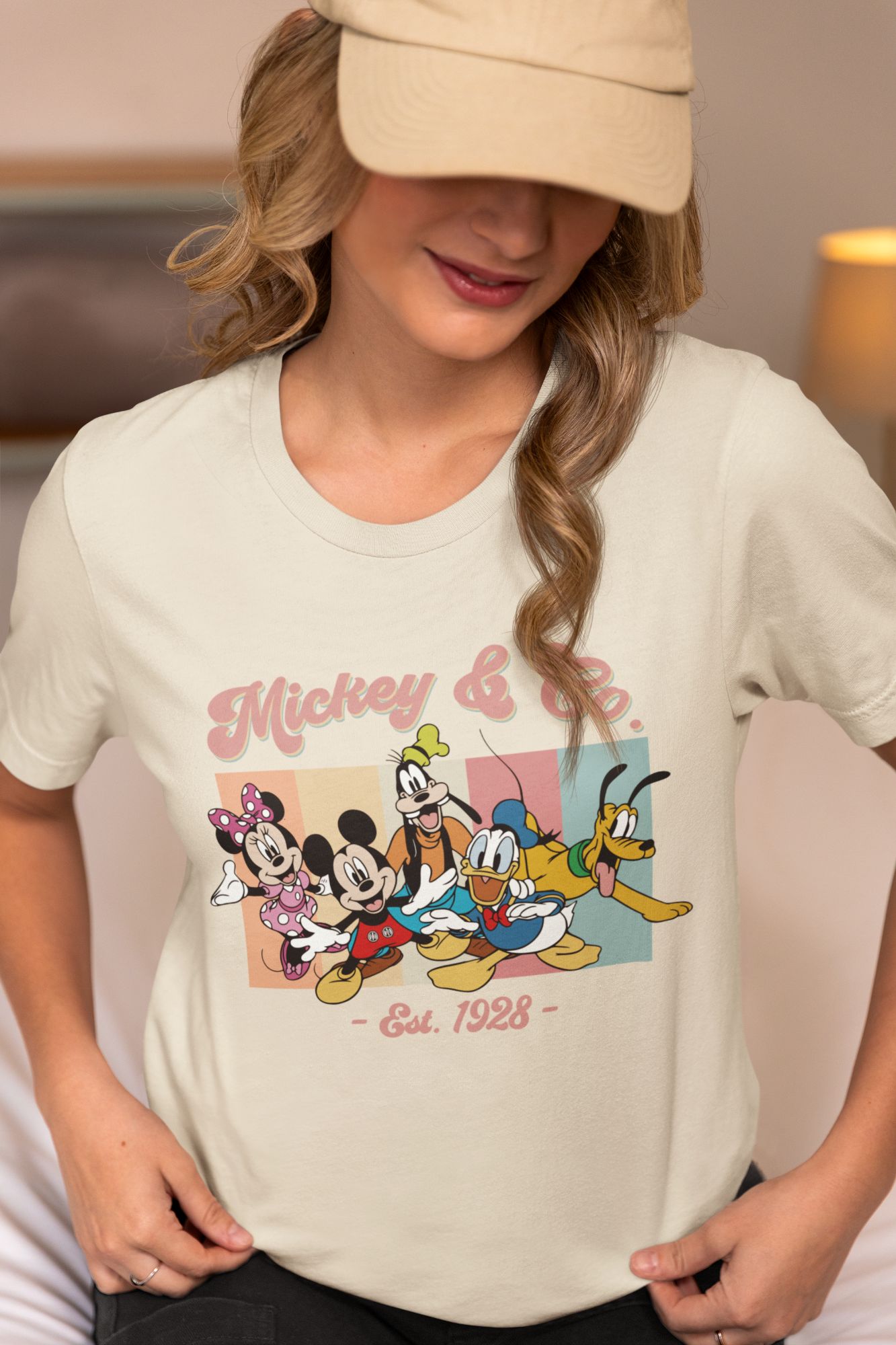 Mickey & Co. Everyday Cotton Tee  100% Cotton  Short Sleeve  Color Options Available  Sizes S-4XL — front view
