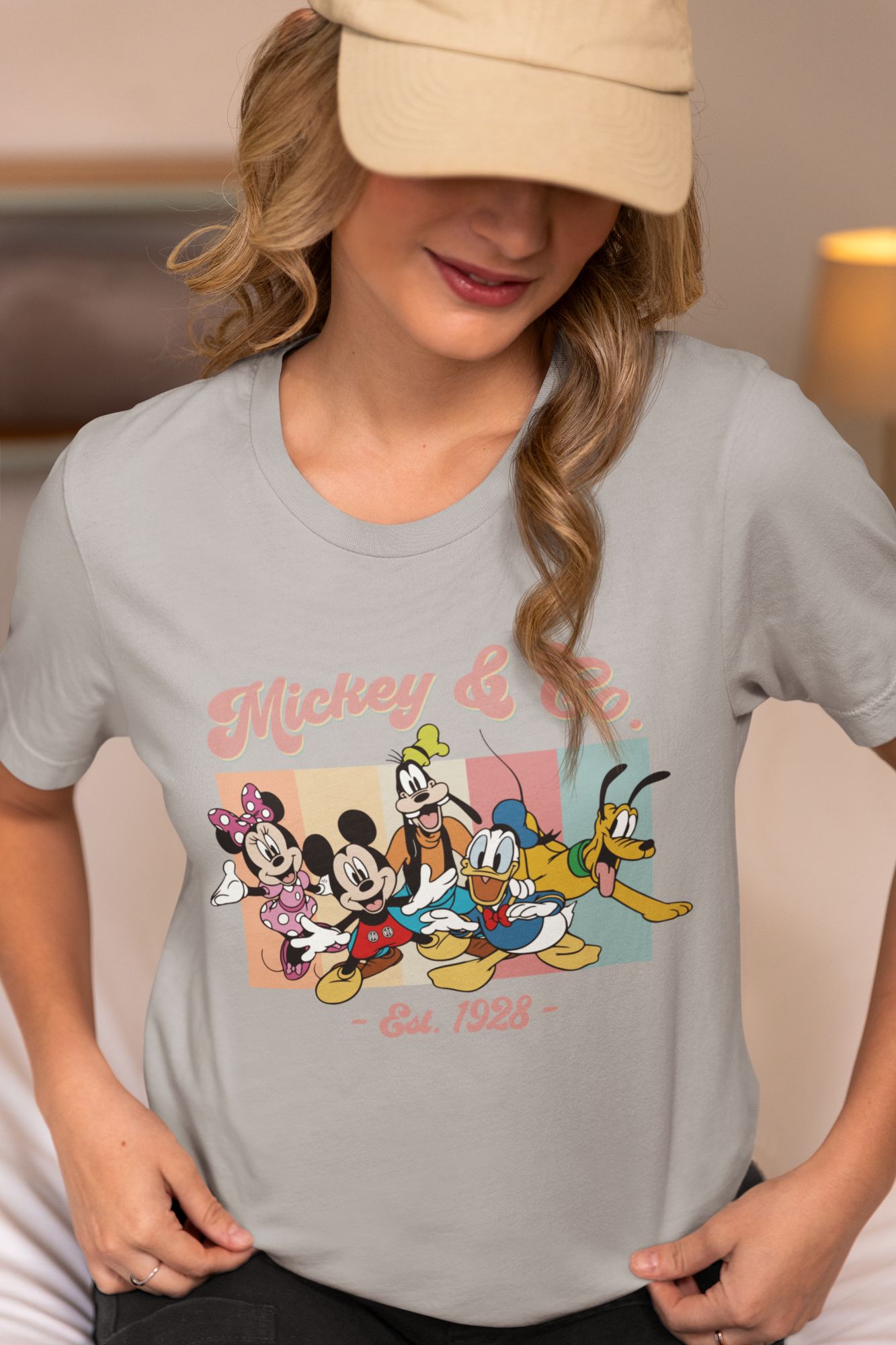 Mickey & Co. Everyday Cotton Tee  100% Cotton  Short Sleeve  Color Options Available  Sizes S-4XL — back view thumbnail