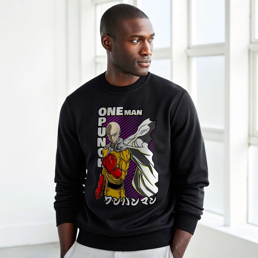 One Punch Man Unisex Graphic Sweatshirt — back view thumbnail