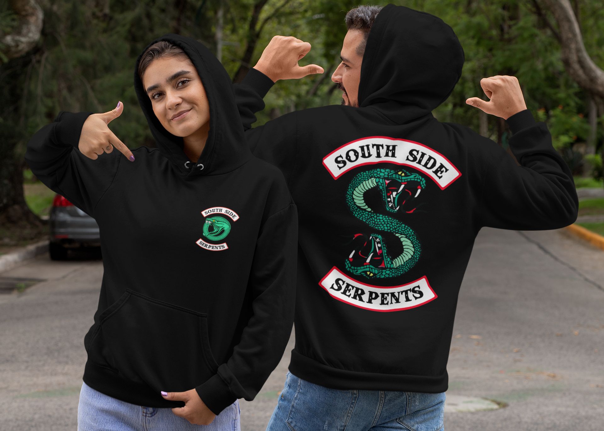 South Side Serpents Unisex Graphic Hoodie Sweatshirt — front view
