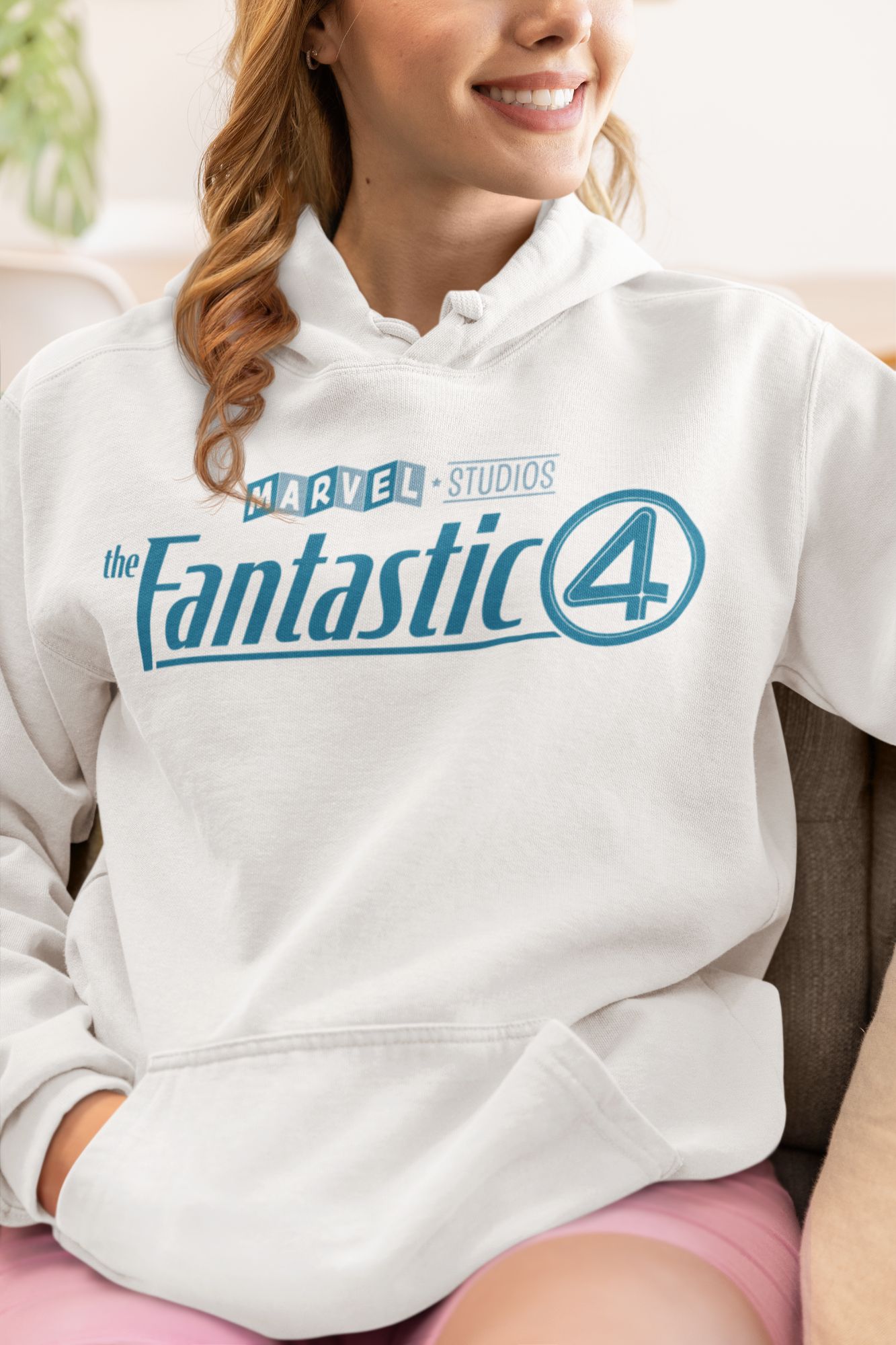 Marvel Cinematic Universe Inspired Fantastic Four Graphic Hoodie & T-Shirt Collection — front view