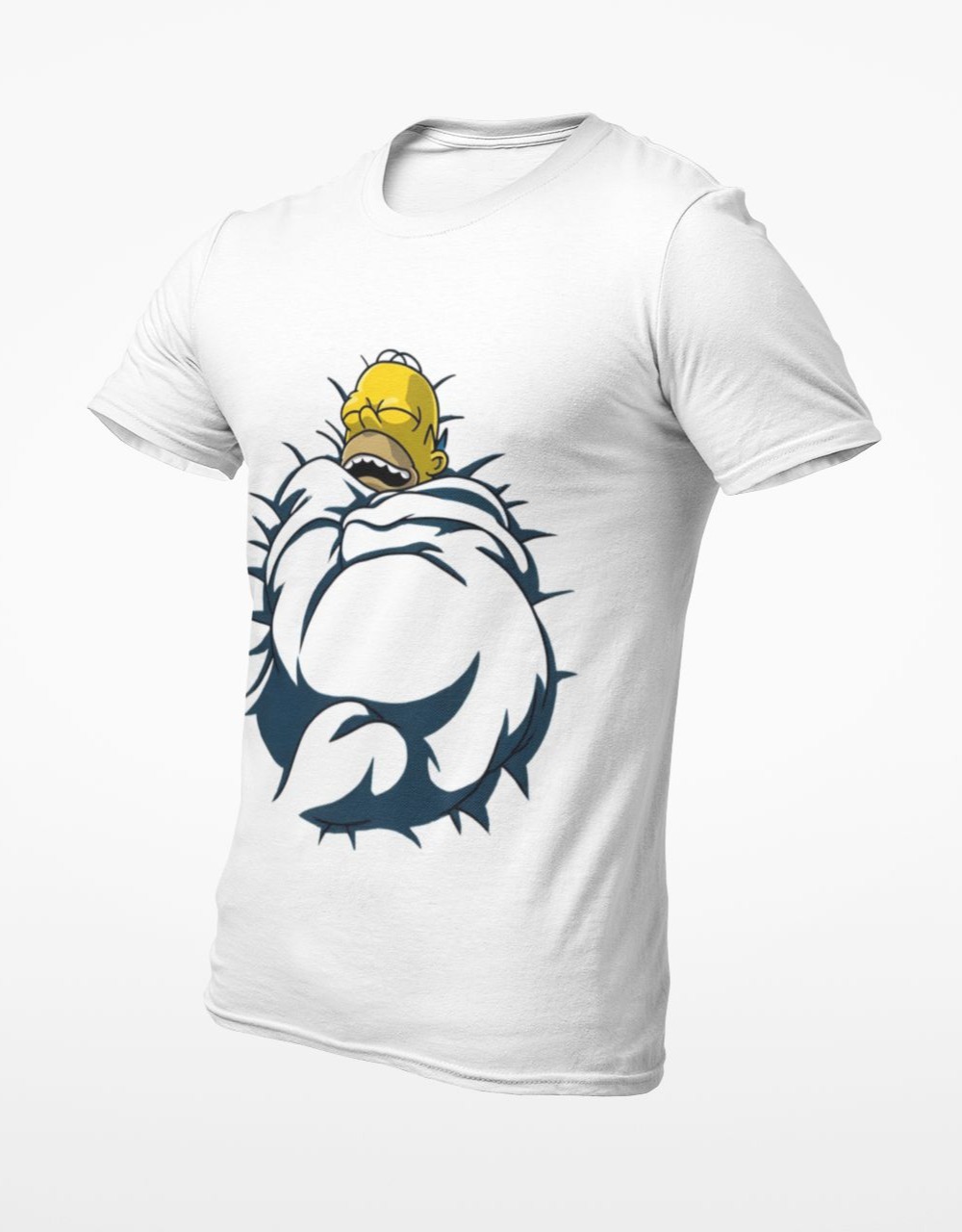 Homer Sleeping Graphic Sweatshirt / Tee / Hoodie - Funny Cartoon Design - Multiple Sizes & Colors — front view