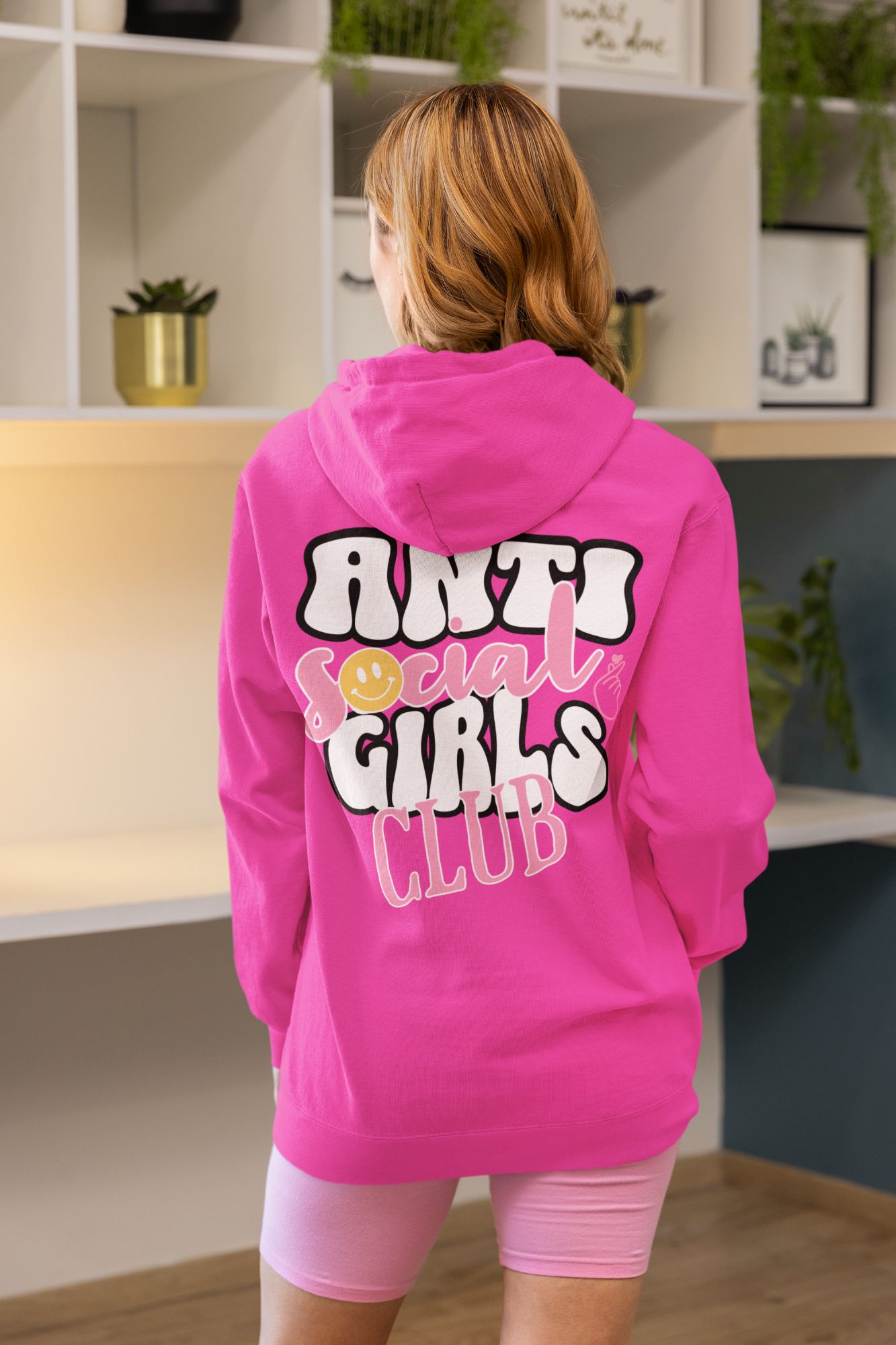 Anti Social Girls Club Hoodie Available in Multiple Colors — back view thumbnail