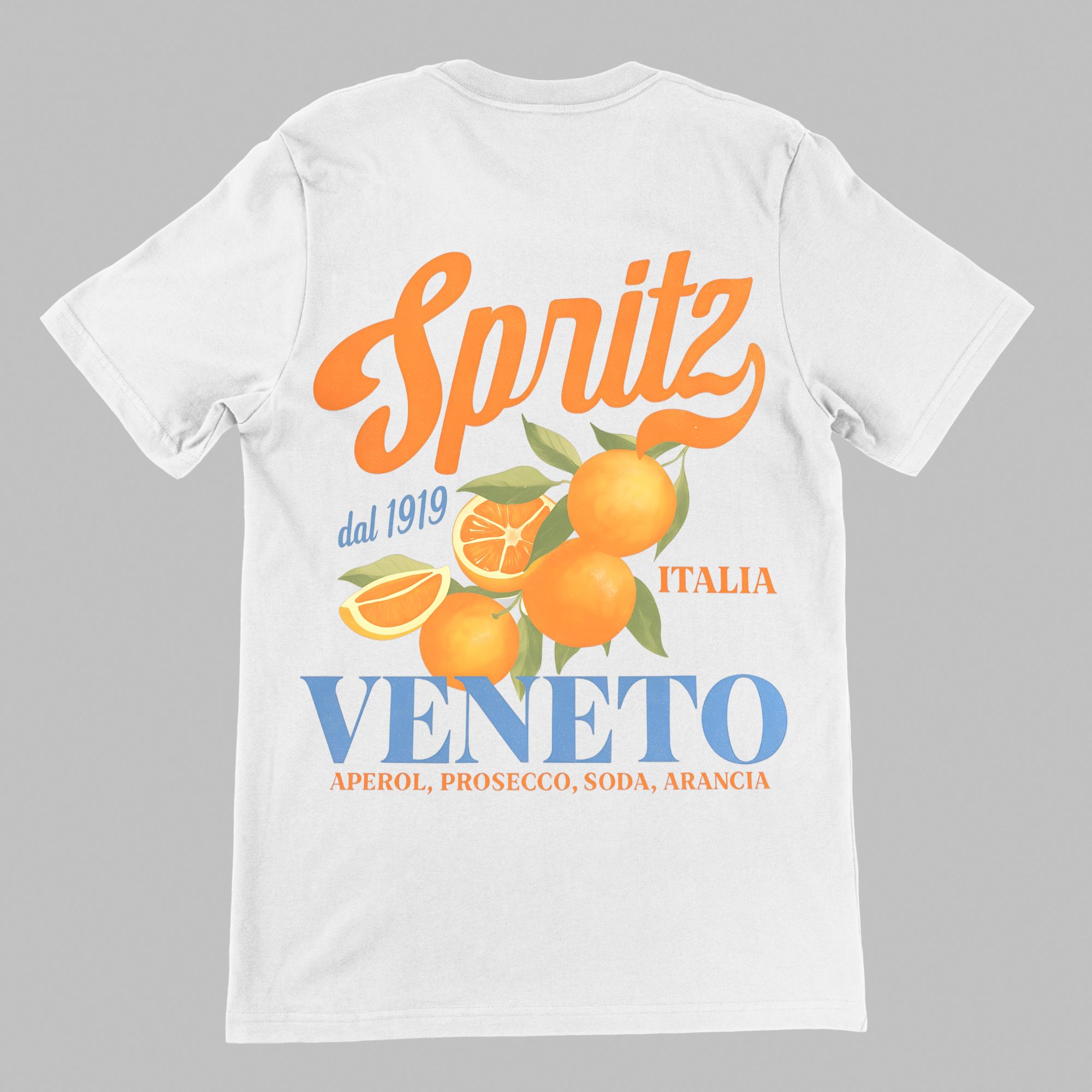 Spritz Veneto Italia T-Shirt – Vintage Italian Cocktail Tee, Aperol Summer Shirt, Retro Travel Souvenir Gift — front view