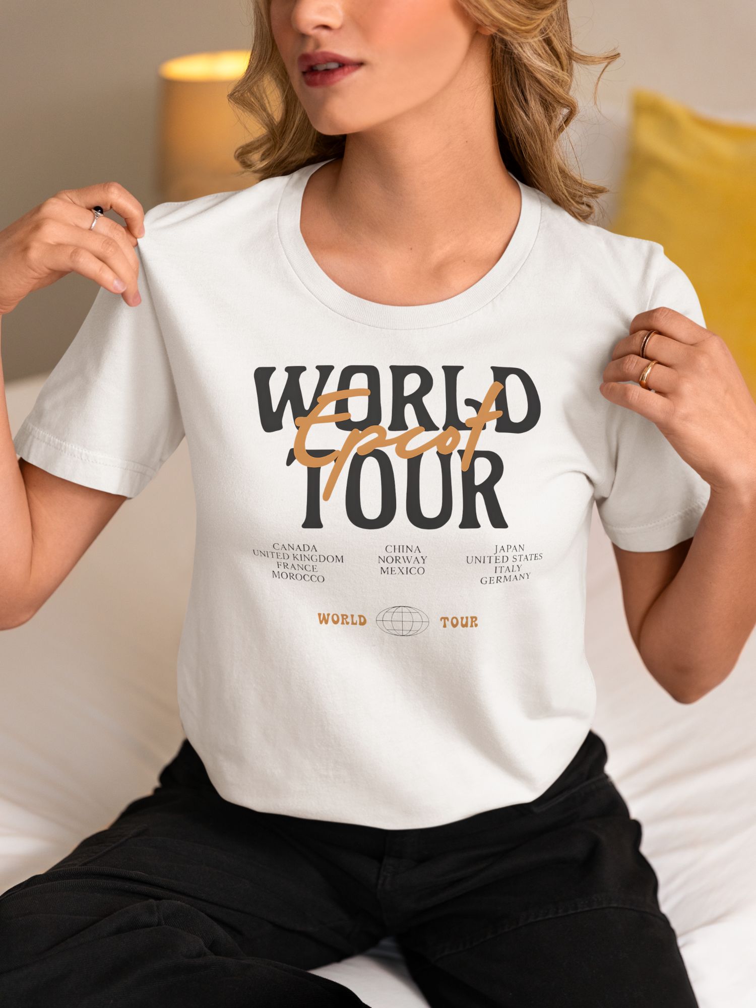 World Tour Drinking Shirt – Epcot Inspired Around the World Tee, Disney Group Matching Vacation Shirt — front view