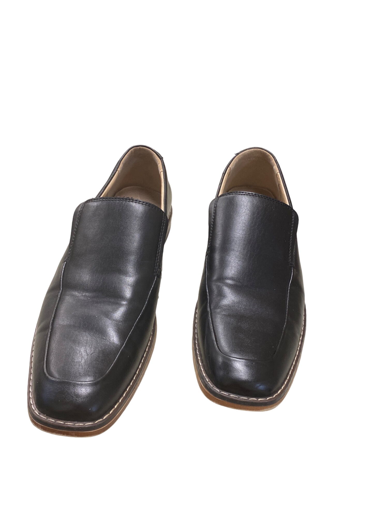 Men's Black Shoes Loafers Slip on