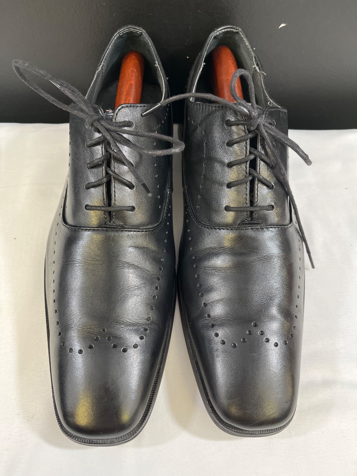 Glover Mens Black Oxfords Dress Shoes .5M