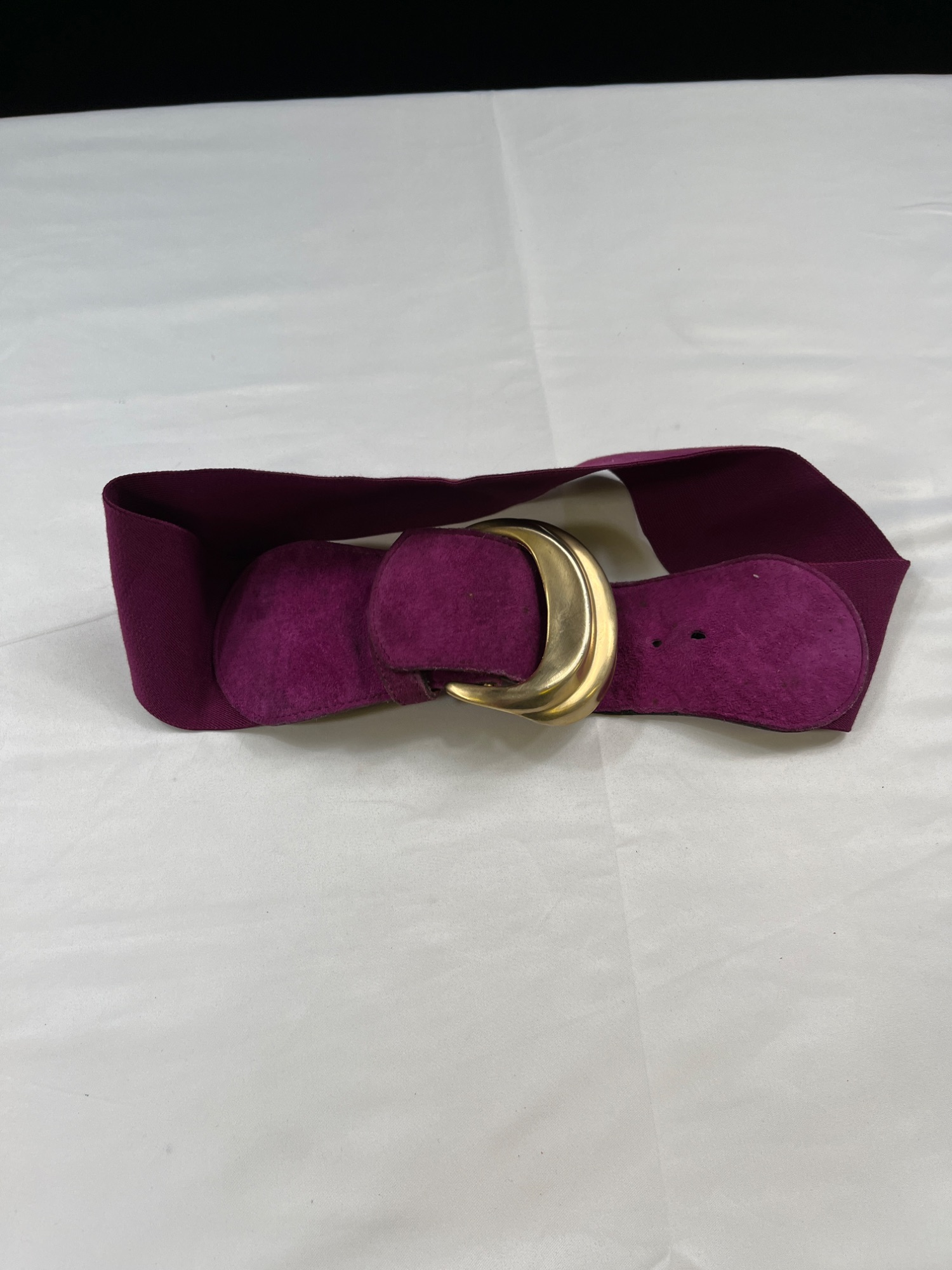 Vintage Womens Purple Leather Belt