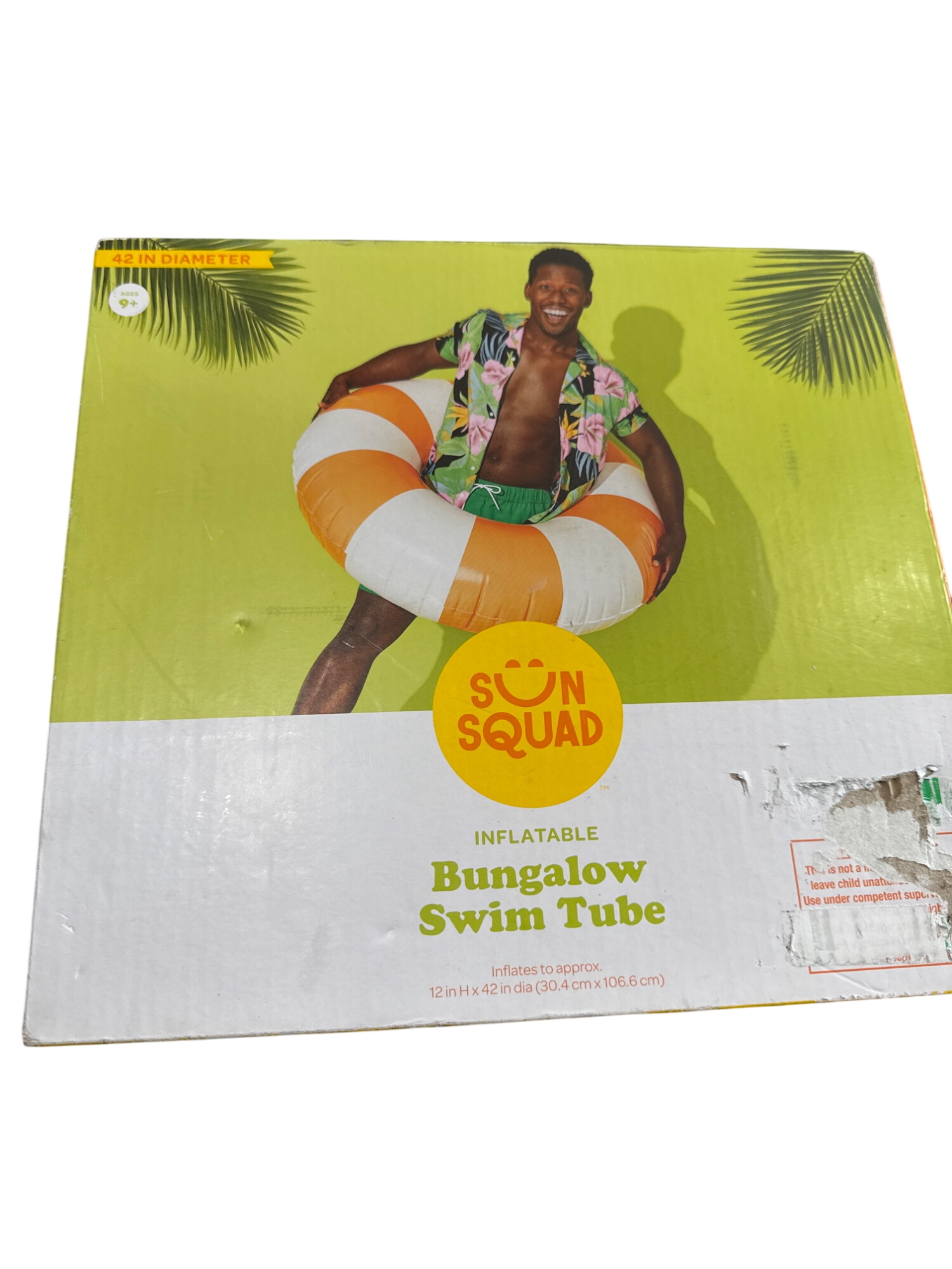 Bungalow Inflatable 42" Diameter Swim Tube For Ages 9+