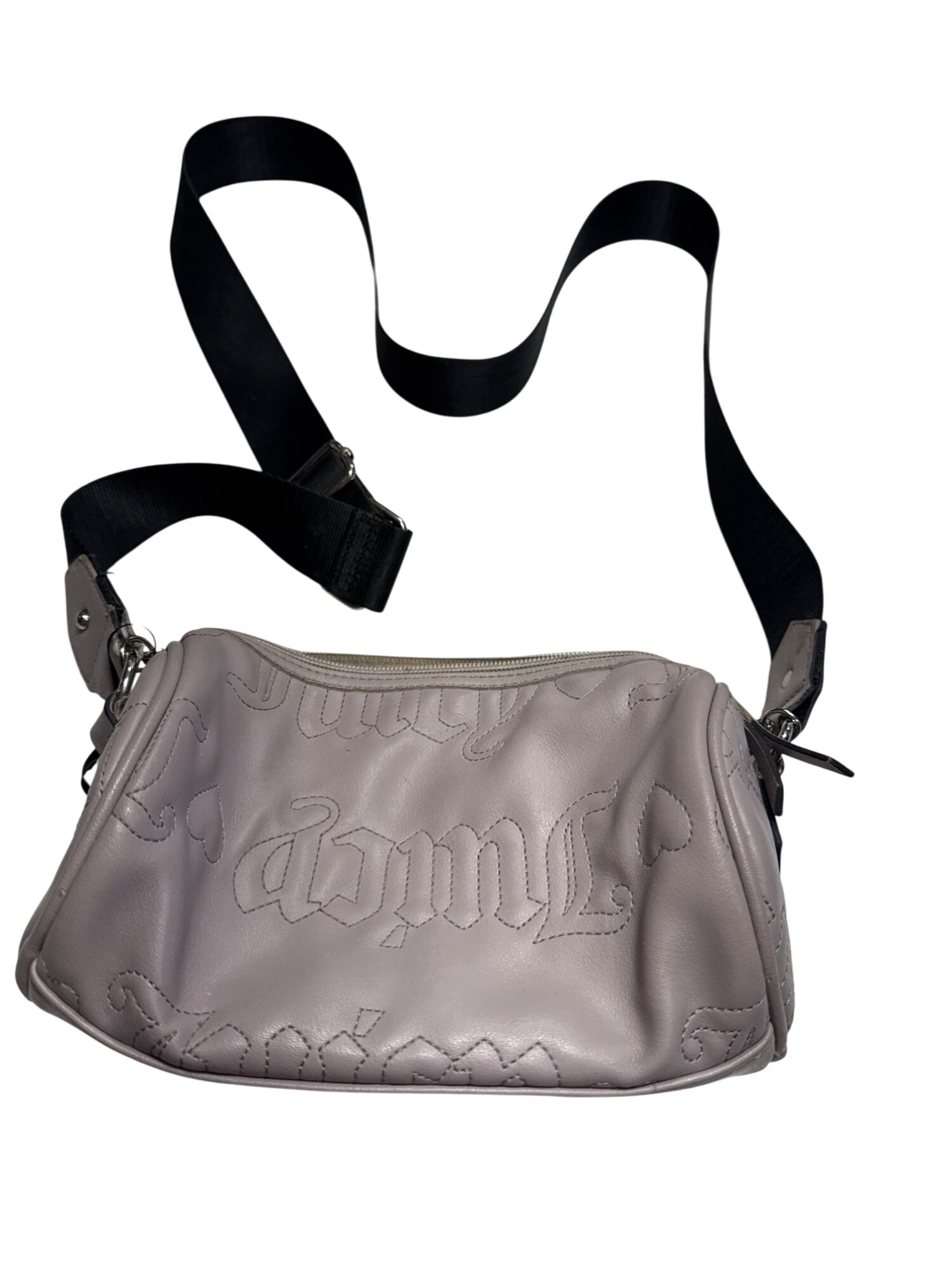 Juicy Couture Womens Gray Crossbody Clutch Purse