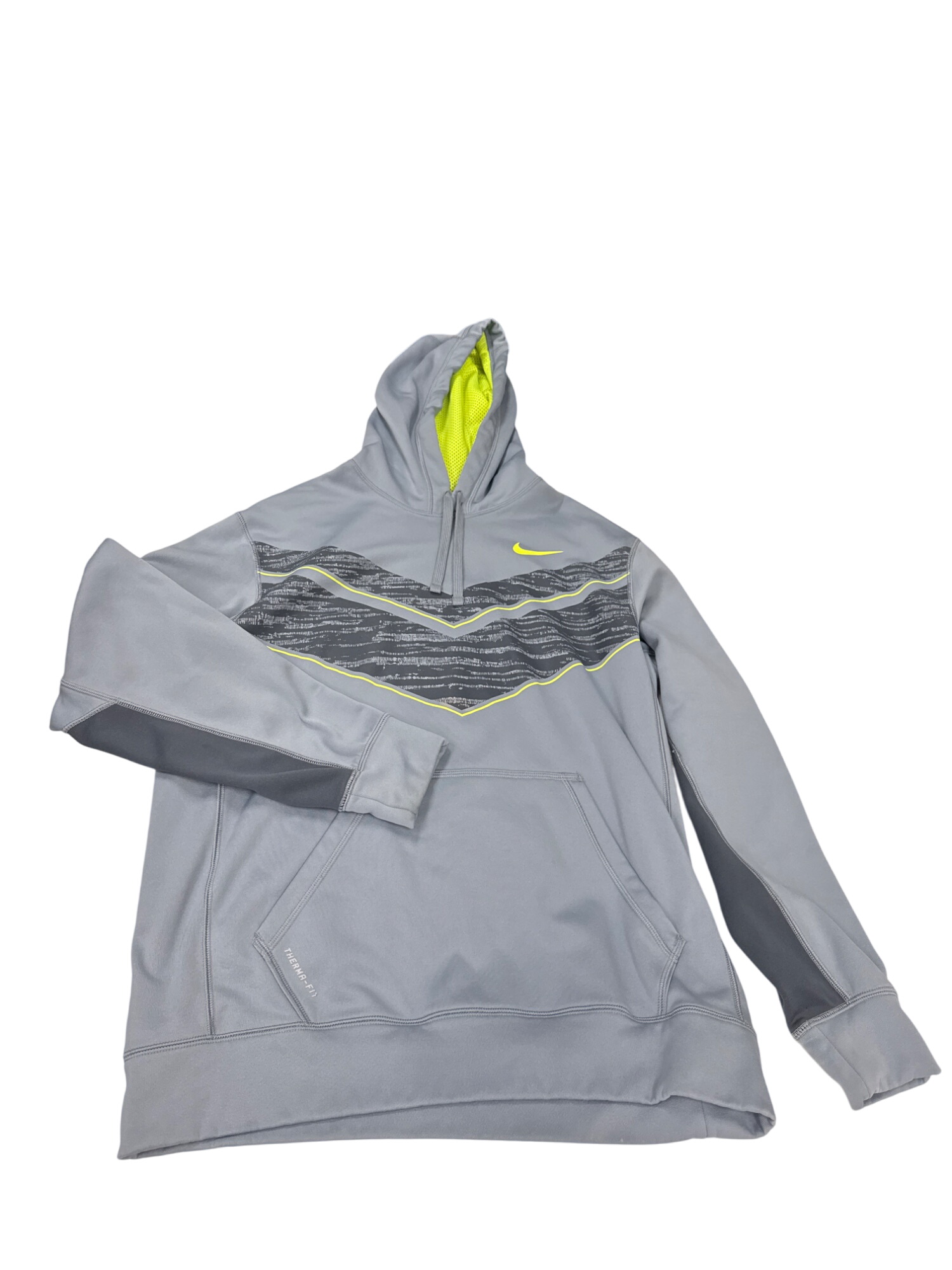 Therma-Fit Gray & Yellow Mens Hoodie