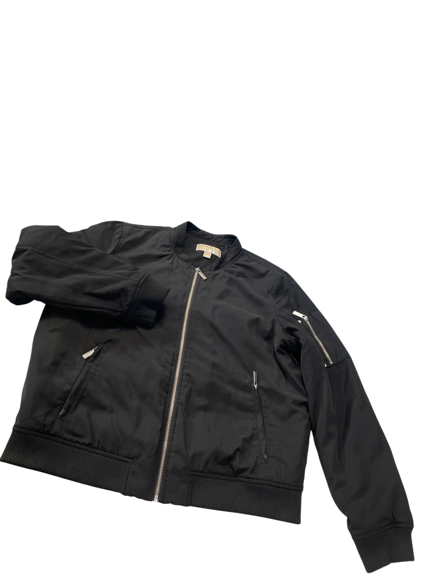 Mens Black Bomber Jacket Coat