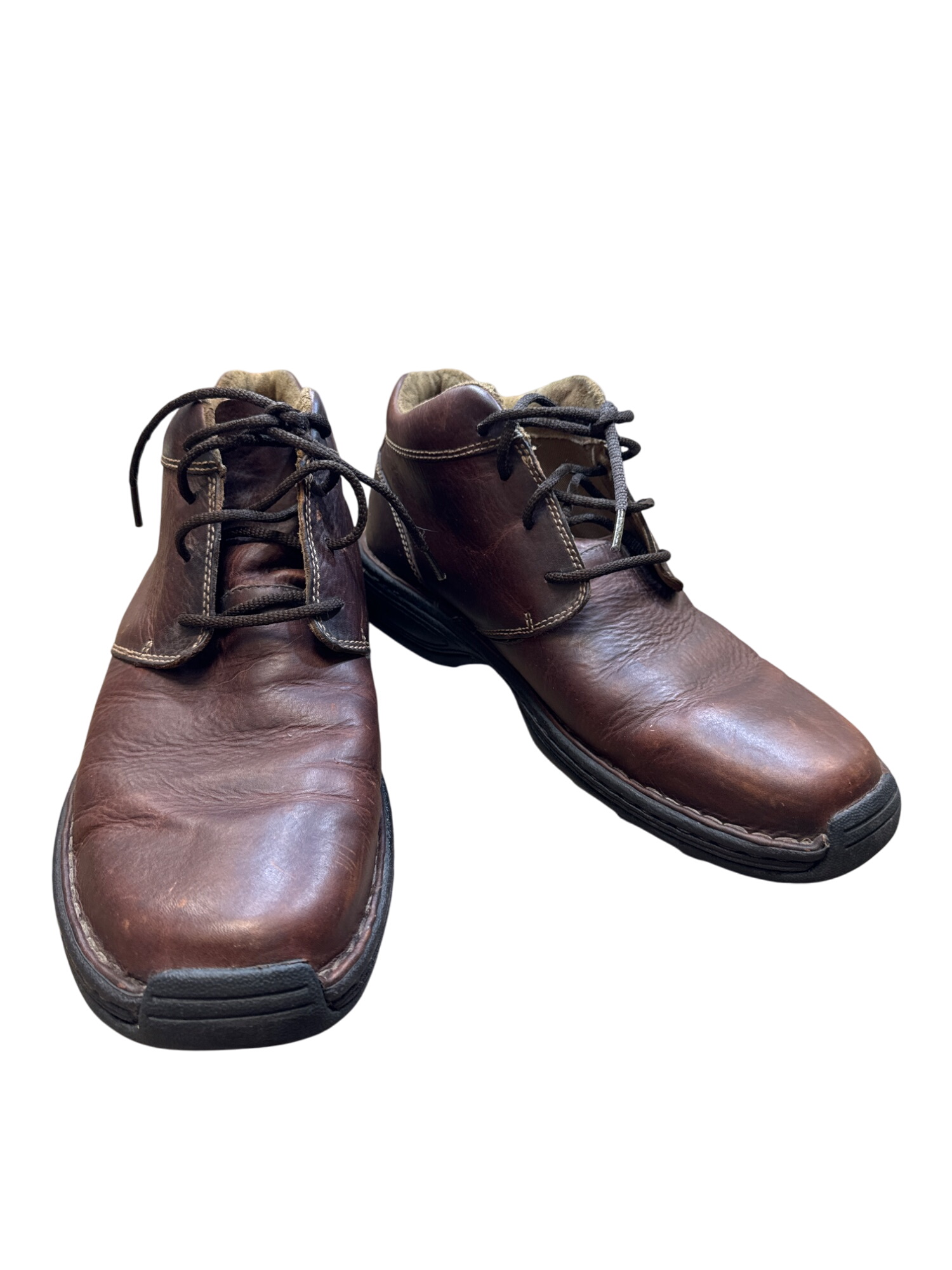 Mens Brown Leather chukka ankle boots 12M