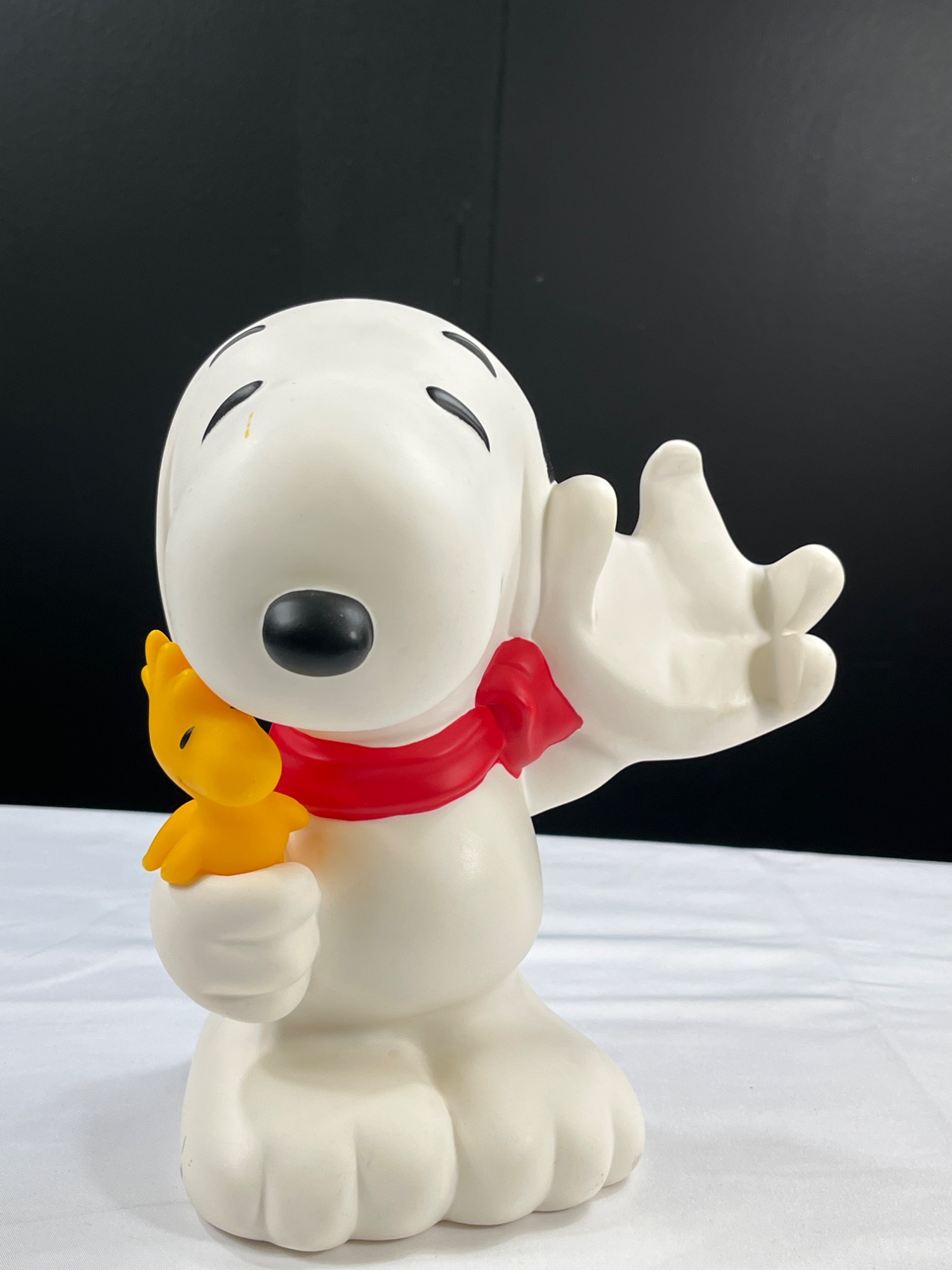 Vintage Snoopy and Woodstock PLastic Coin Bank