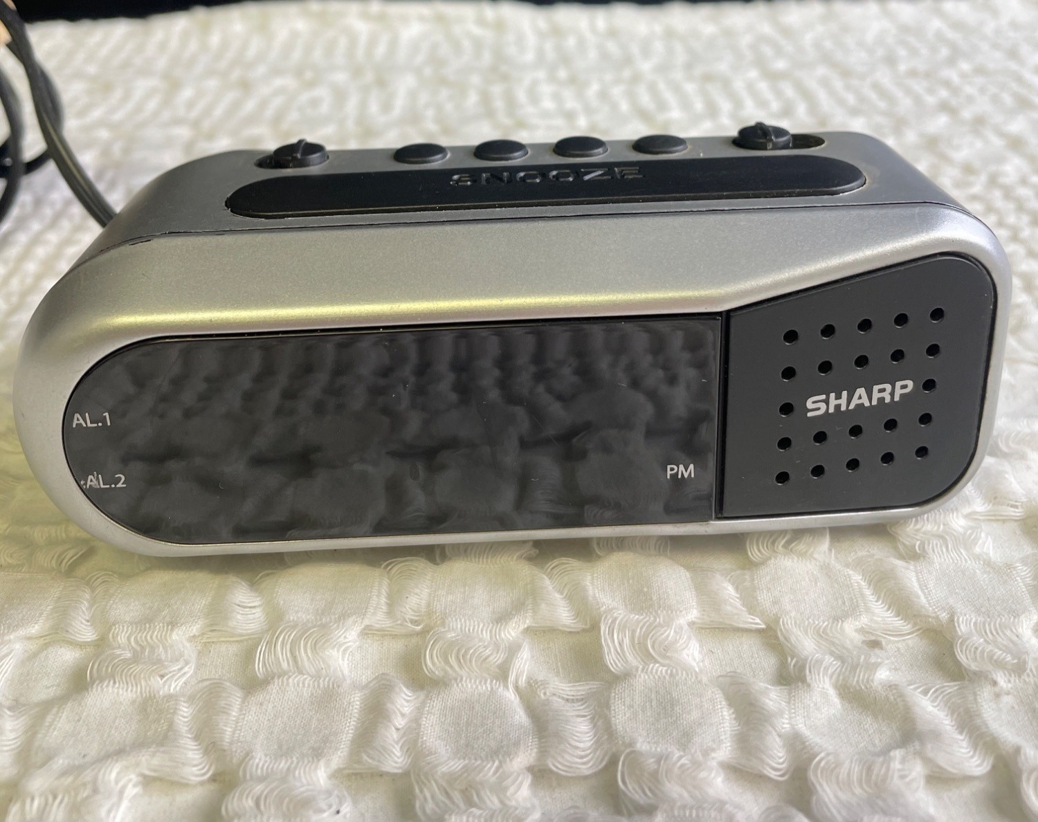 Dual Alarm Clock Silver 5.5"