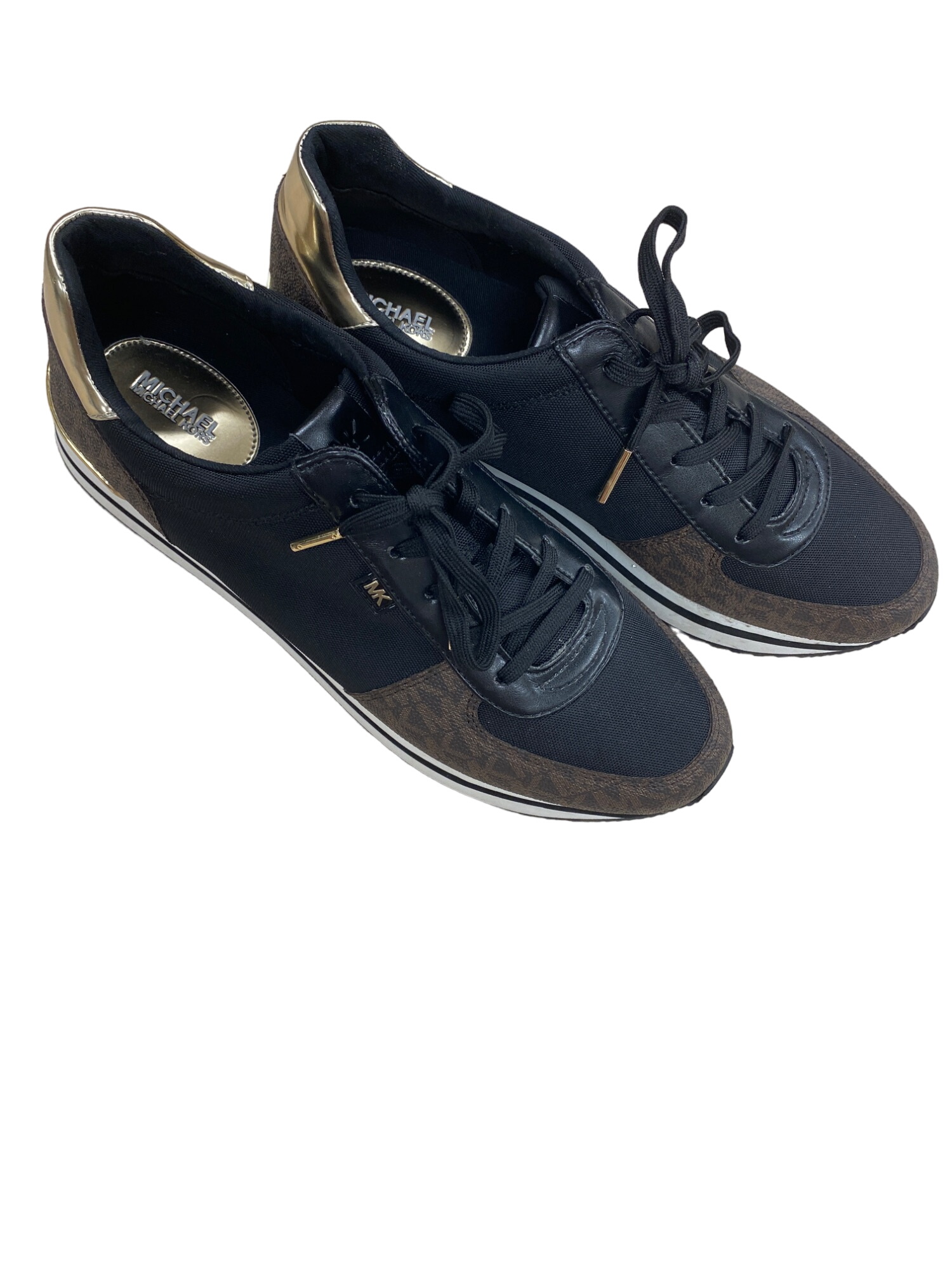 women designer sneakers brown black 10M