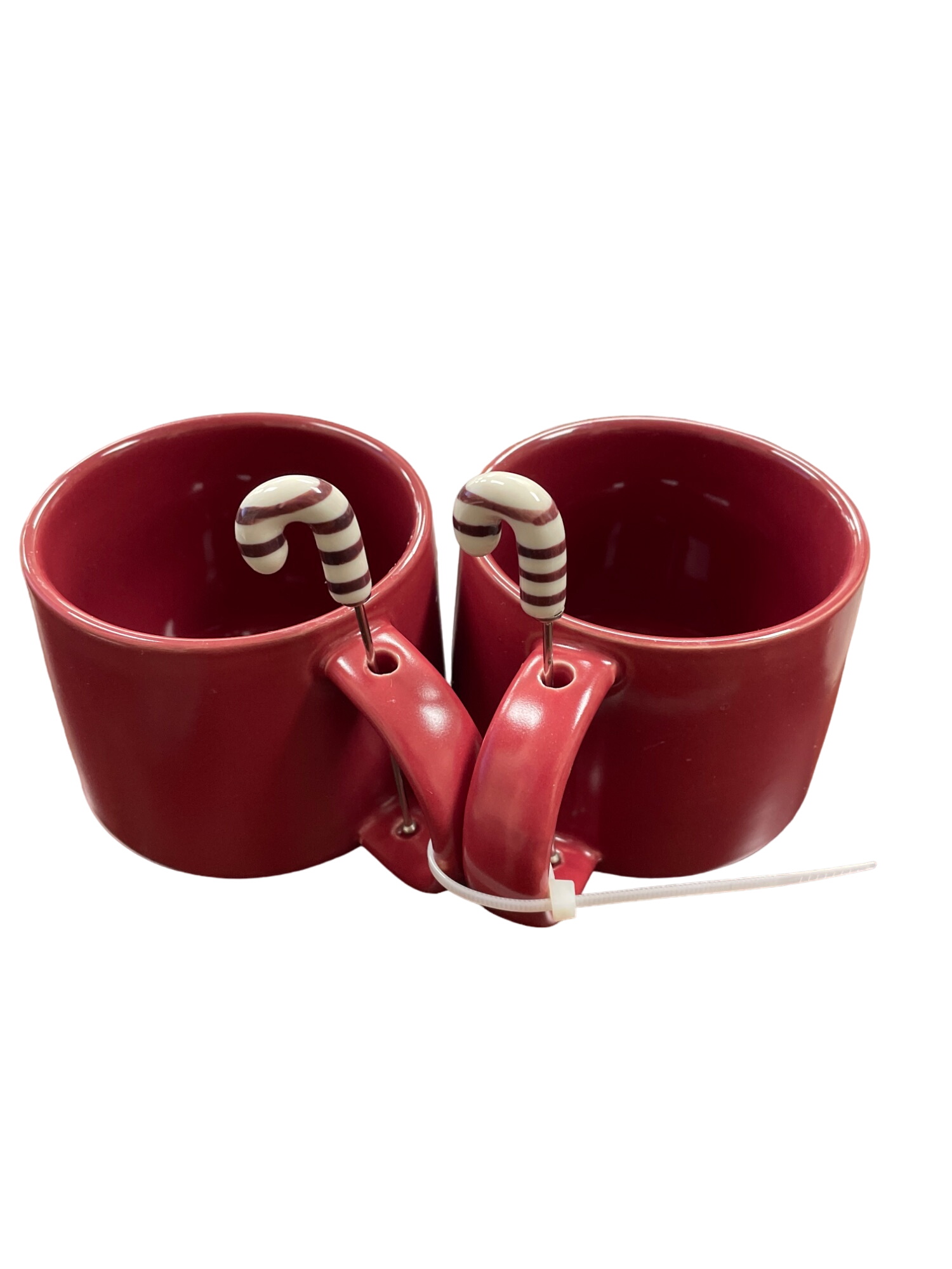 Set of 2 Large Mugs w/Stirrers NWOT
