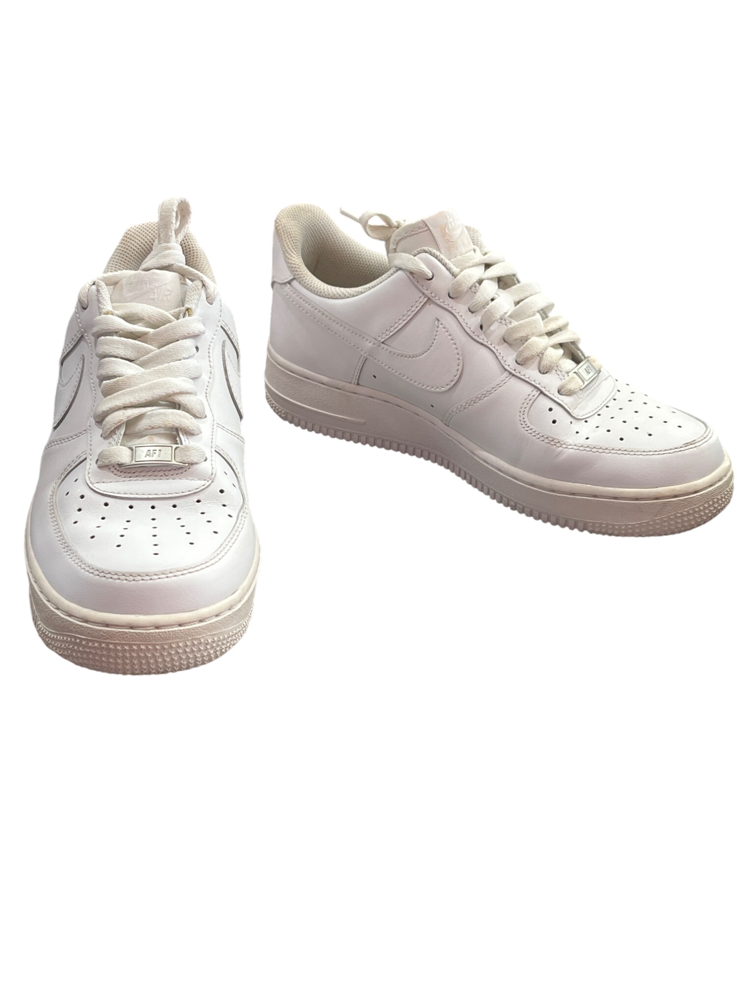 Mens Air Force 1 Low White Sneakers Sz 7.5