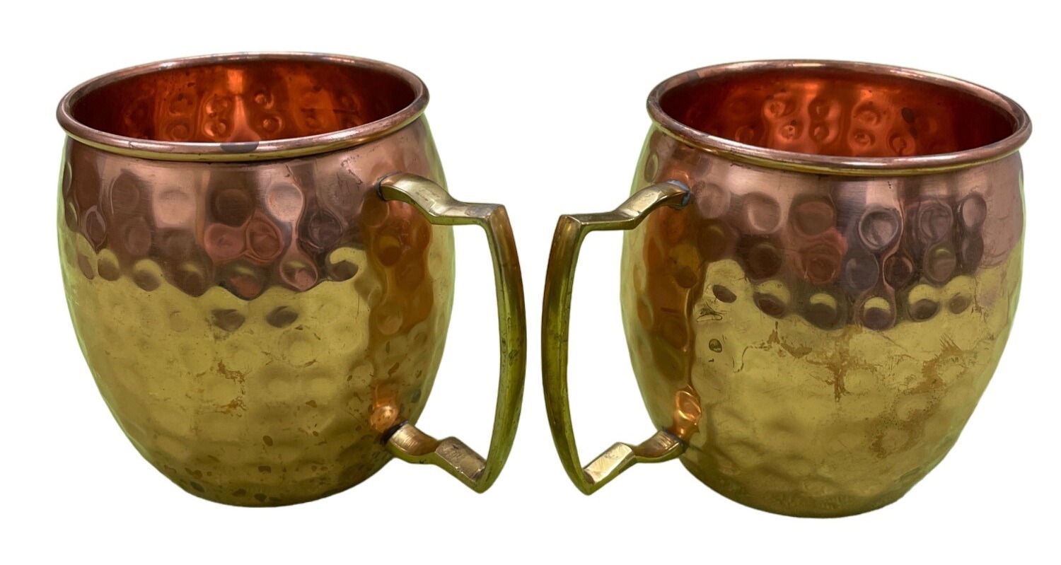 Solid Copper Moscow Mule Mugs