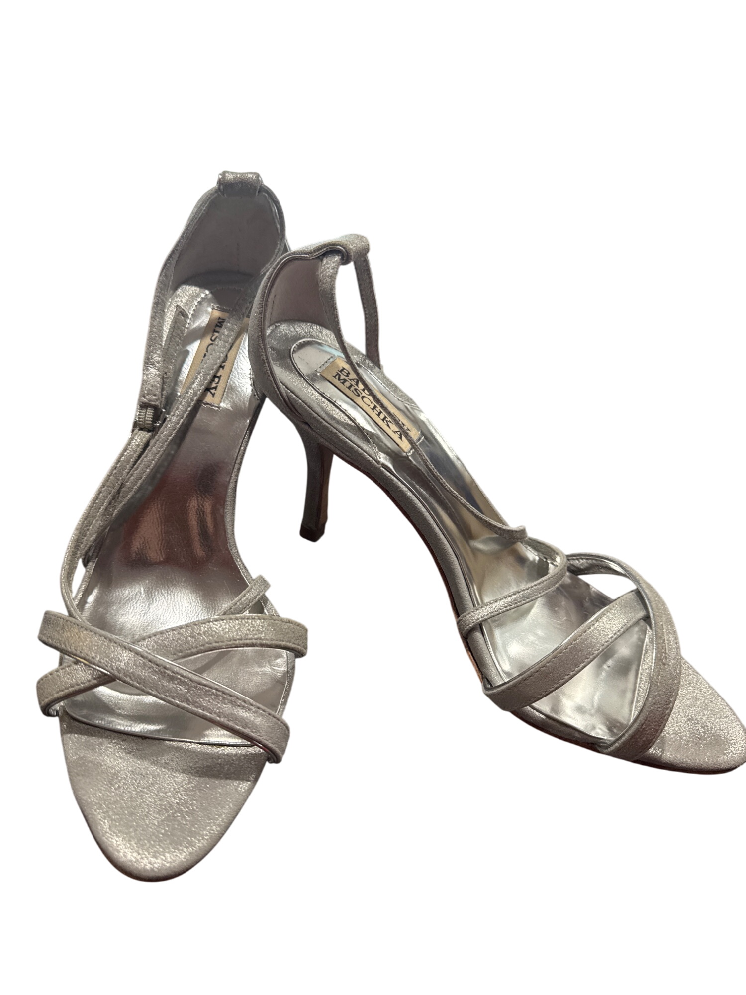 Strappy Silver Heels 8.5M