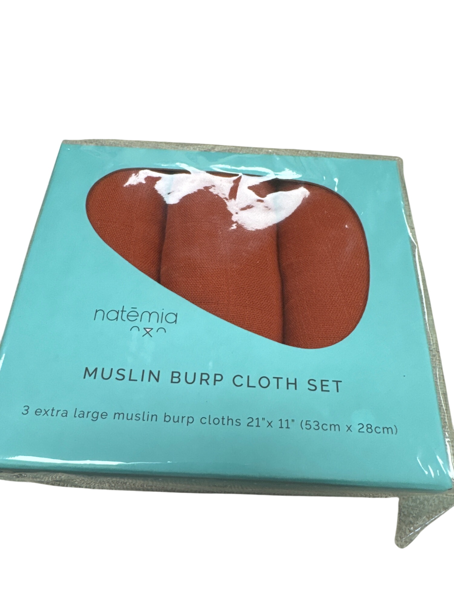 Extra Large Muslin Burp Cloth Set 3-Pack 21"x11"