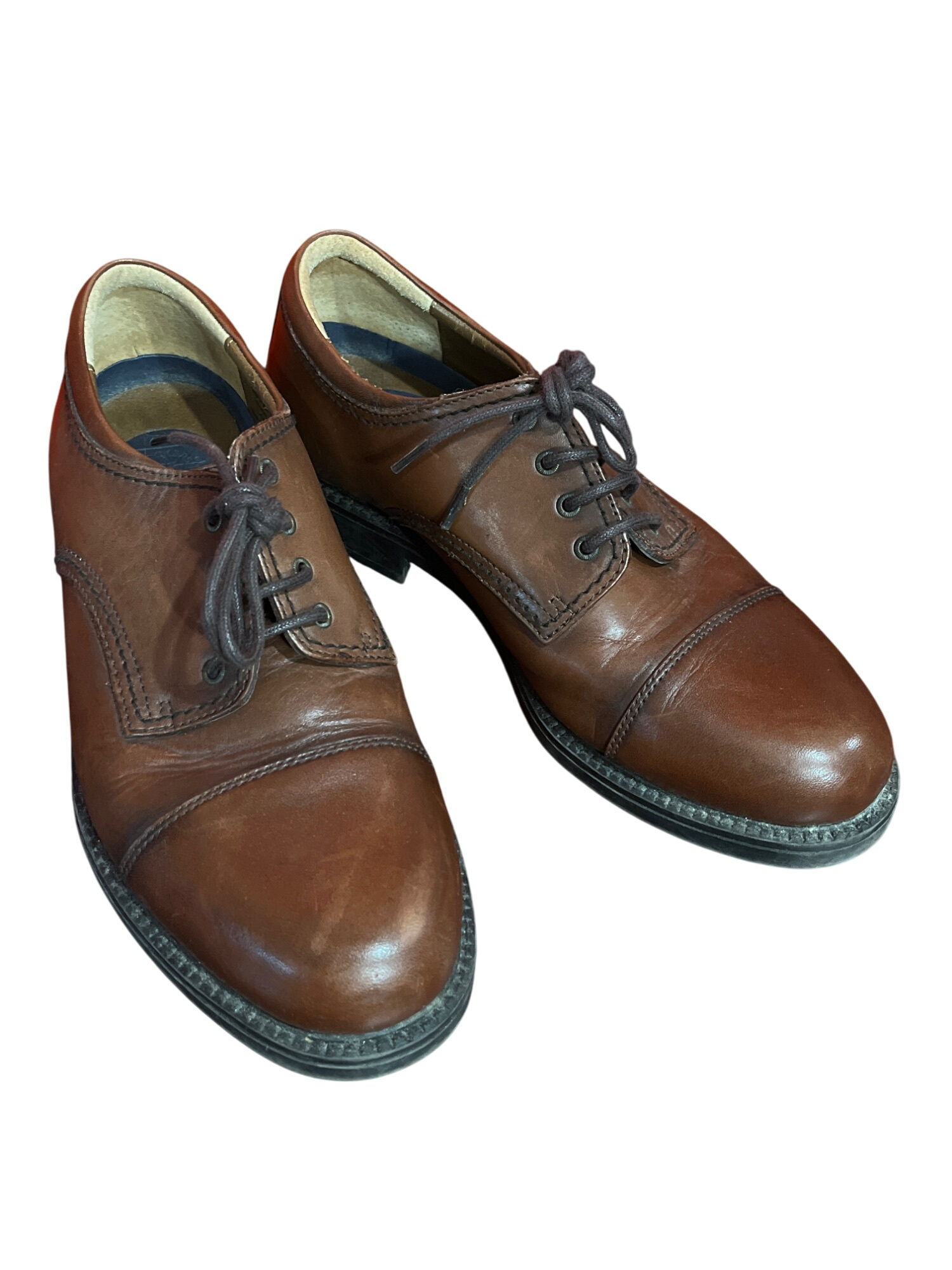 Mens Brown Leather Dress Shoes