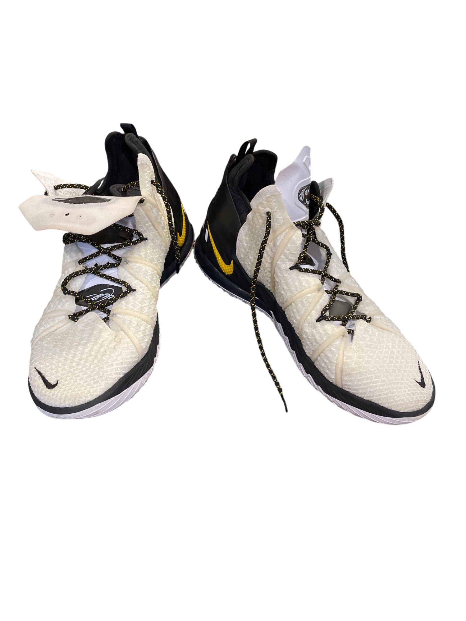 Lebron 23 Lakers home mens white gold basketball sneakers sz 15
