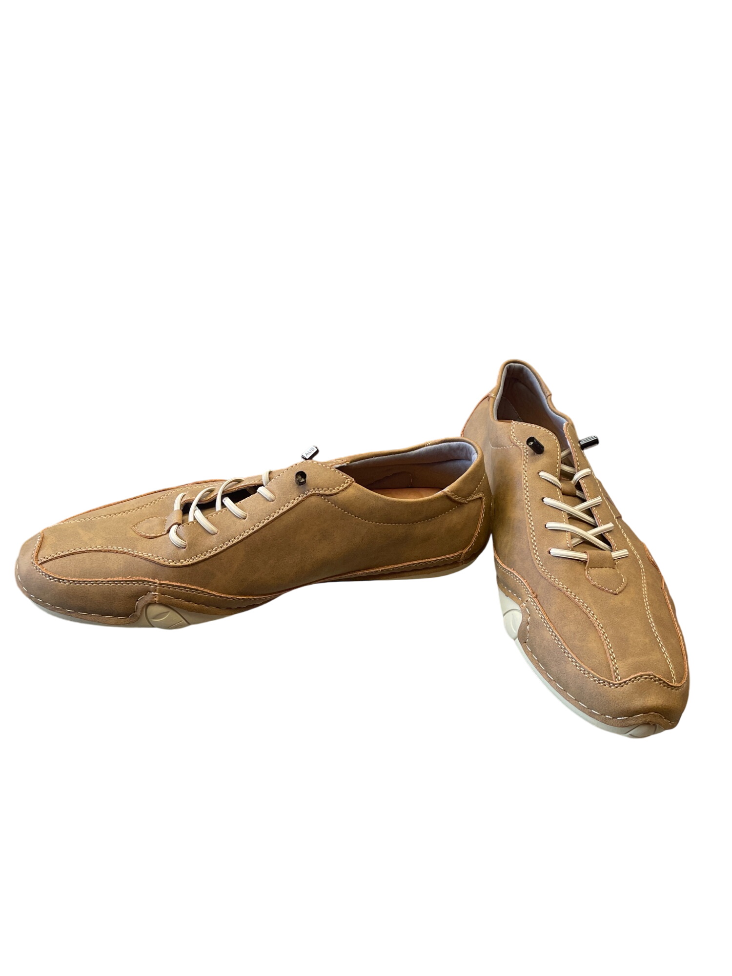 Mens Brown Faux Leather Casual Shoes /10