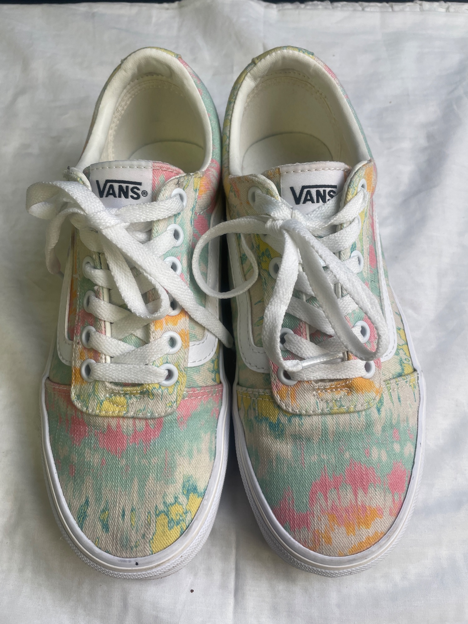 Womens Psychedelic Tie Dye Sneakers Shoes