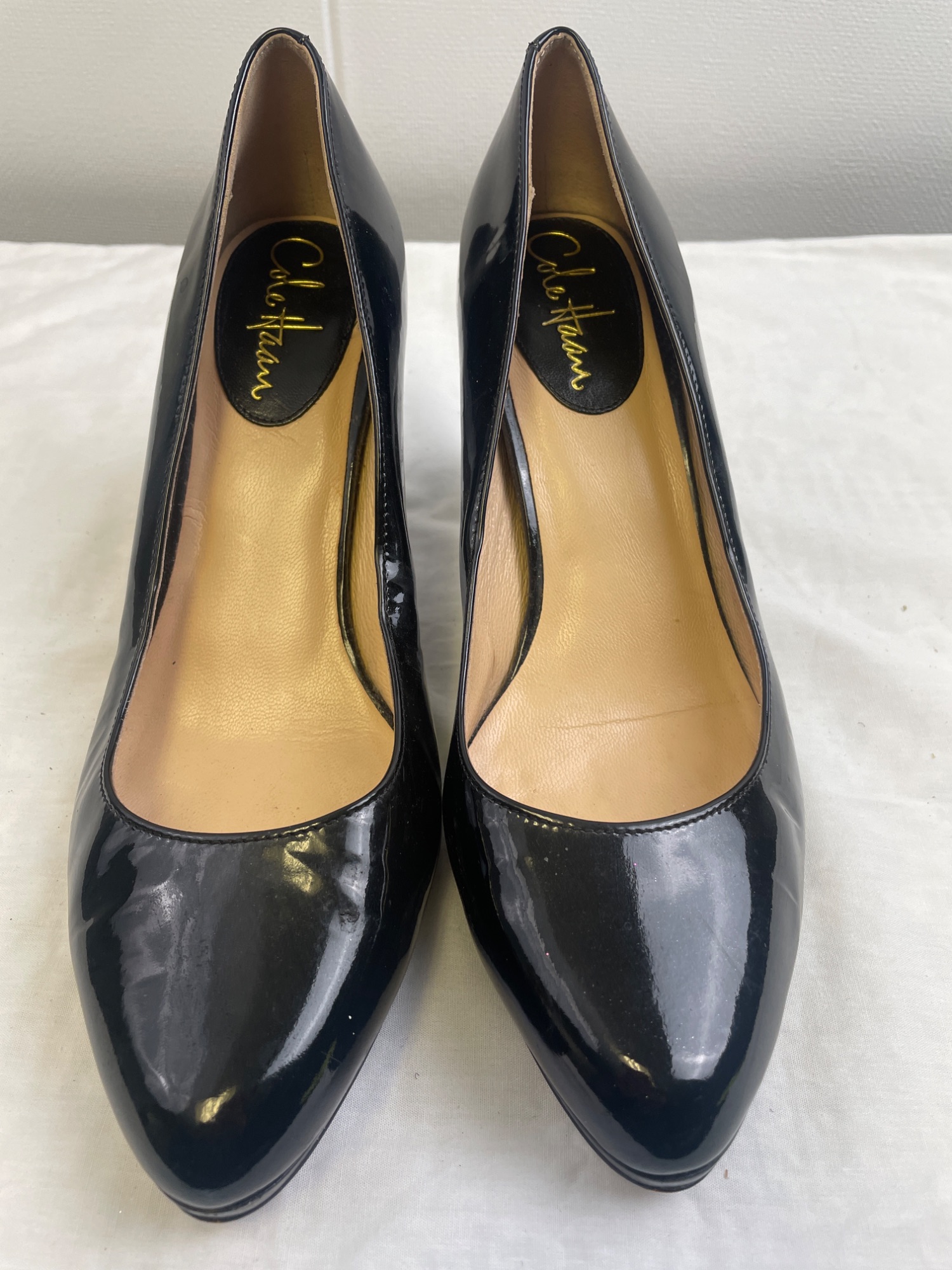 Women's Black Patent Leather Shoes/Heels 3.25"