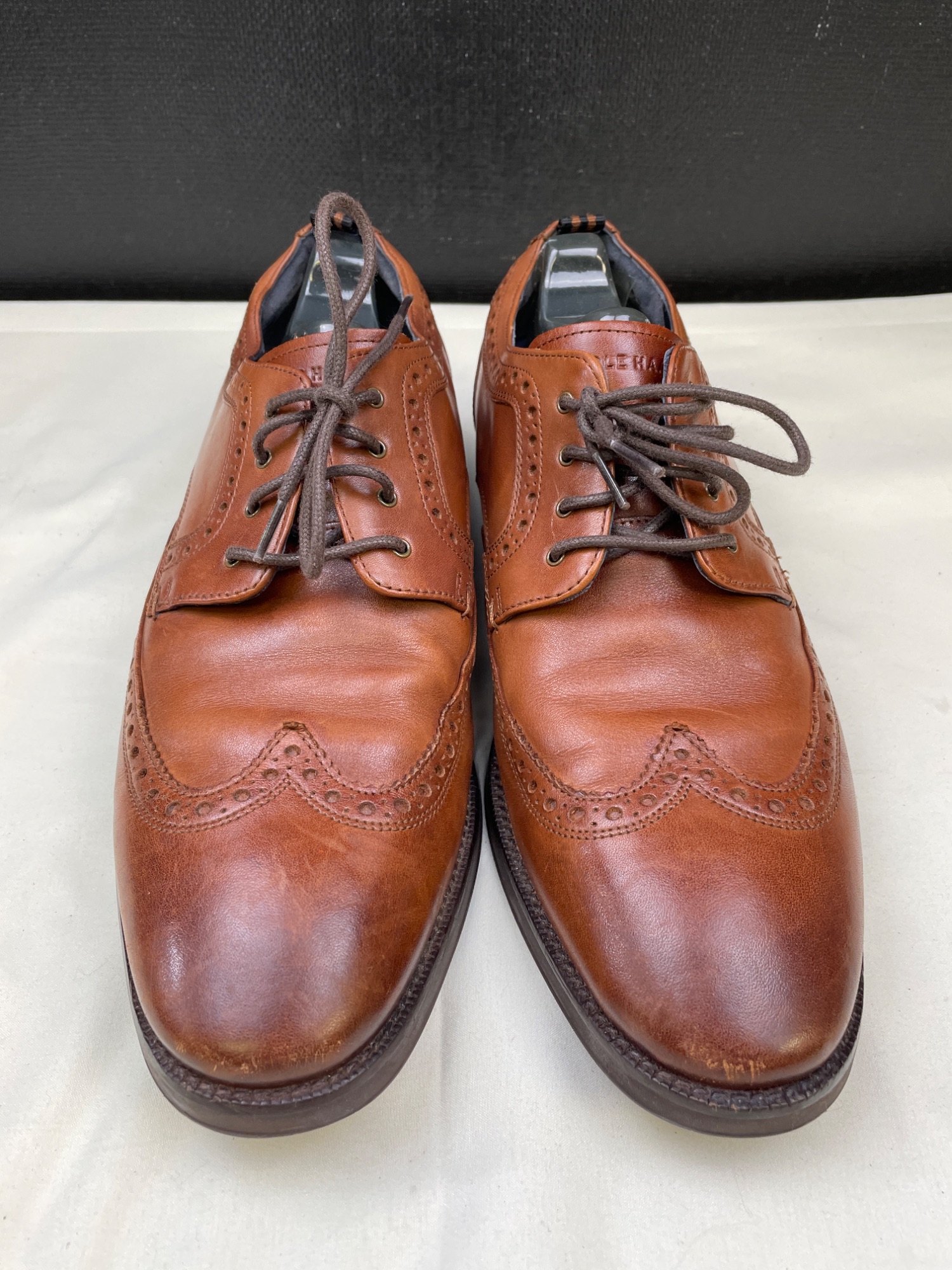 Men's Leather Light Brown Shoes Oxfords