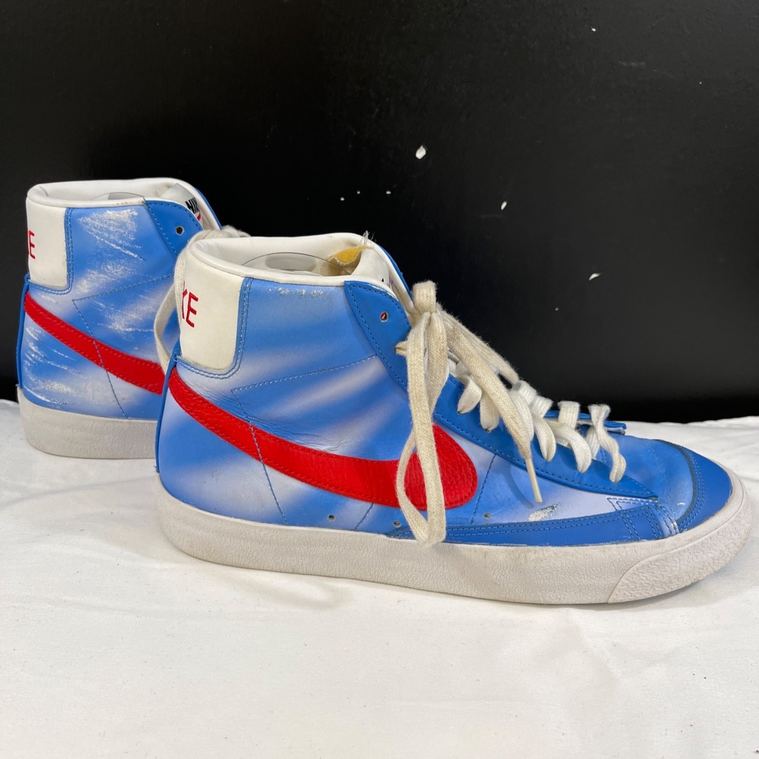 Blazer Mid '77 Vintage Mens Blue Casual Sneakers