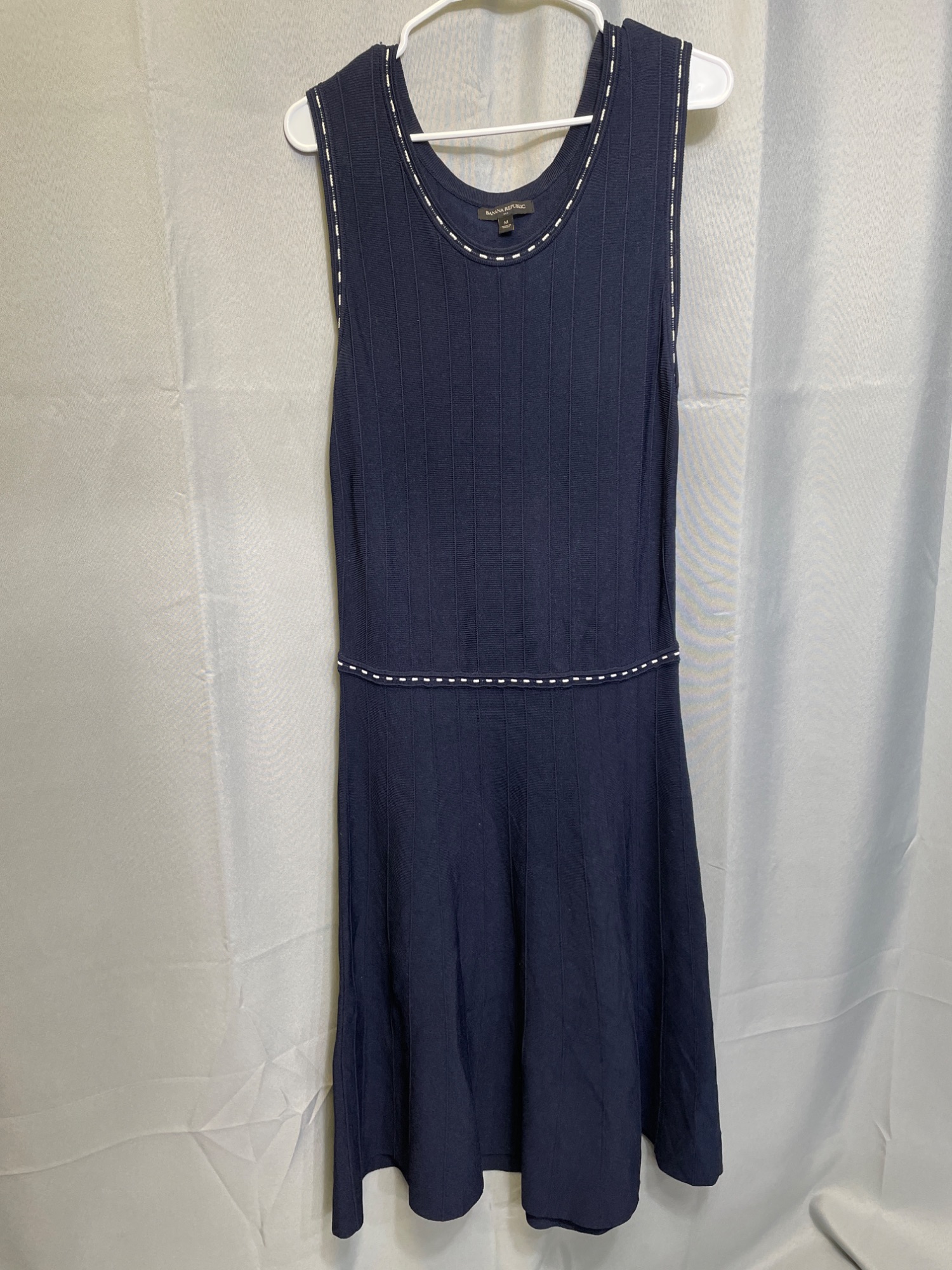 Womens Sleeveless Navy Dress