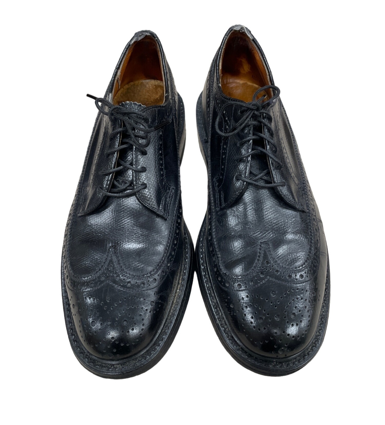 Men Black Leather Dress Shoes 6.5