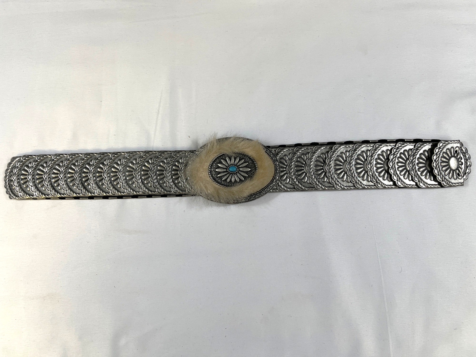 Vintage Women's Silver 37" Stretchable Waist Belt