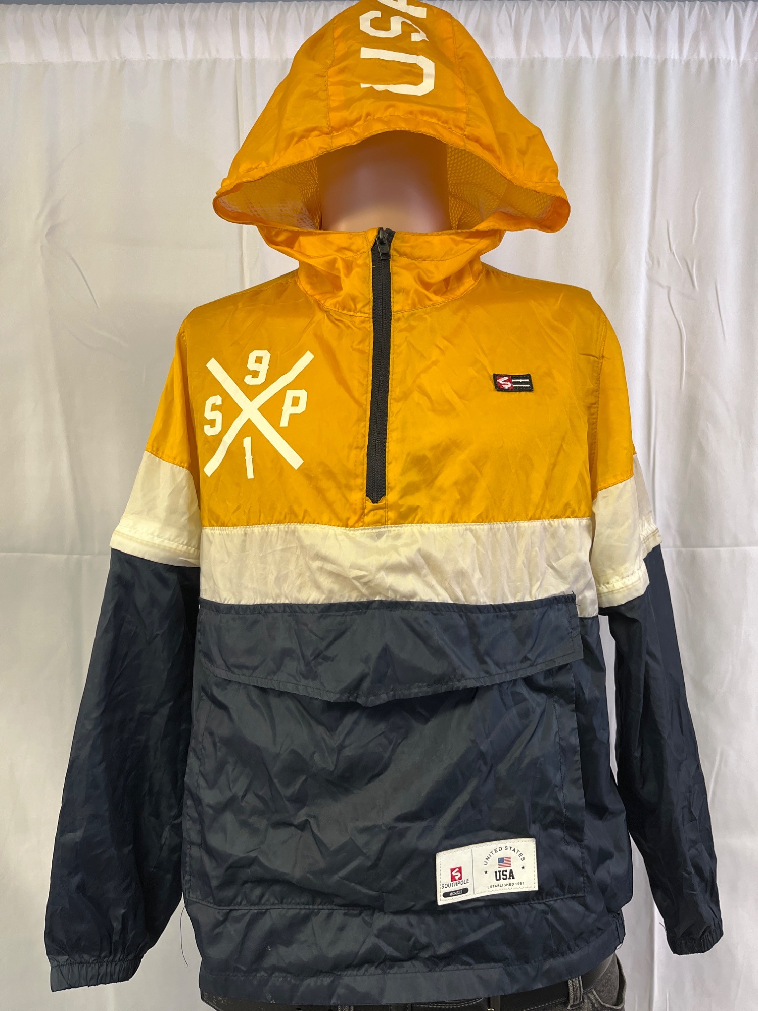 Boy's Orange Jacket/Windbreaker Sz L