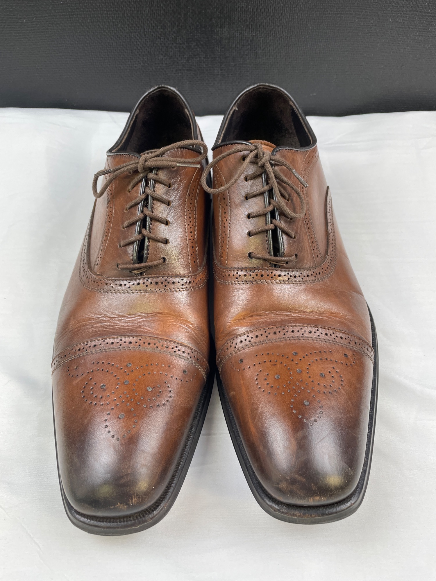 Adam Derrick Men's Leather Brown Shoes S-10.5