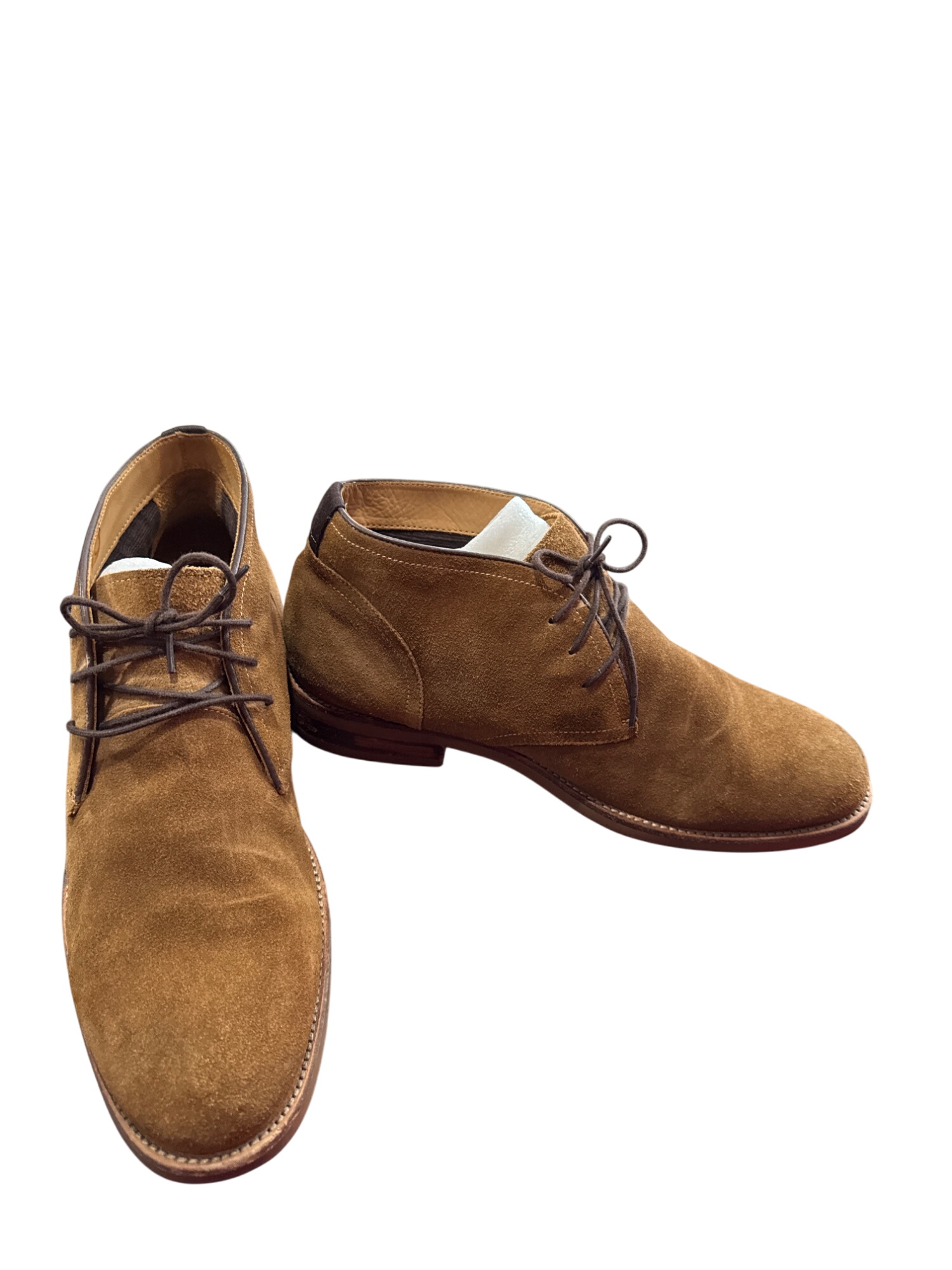 Mens Brown Leather Suede Ankle Chukka Boots .5