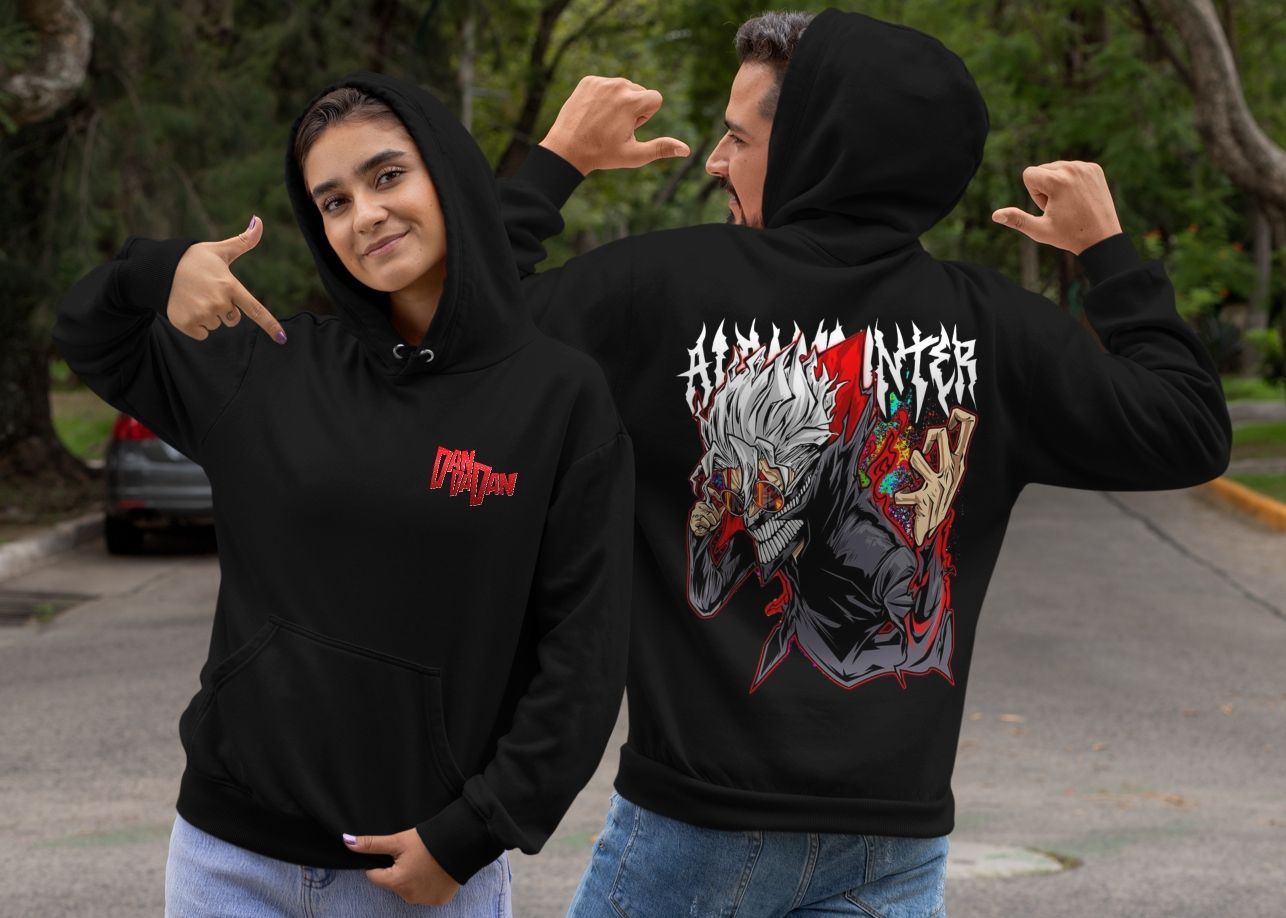 Dandadan Anime Unisex Hoodie With Free US & Canada Shipping & Worldwide Options — front view