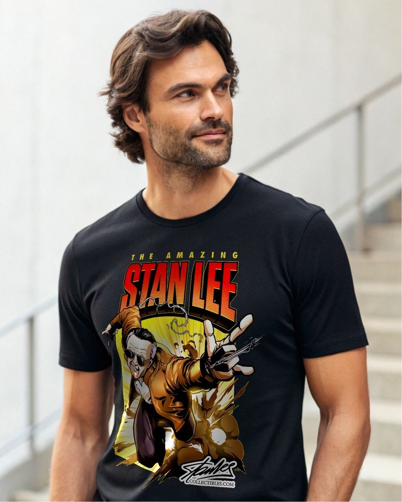 The Amazing Stan Lee Unisex Graphic T-Shirt — back view thumbnail
